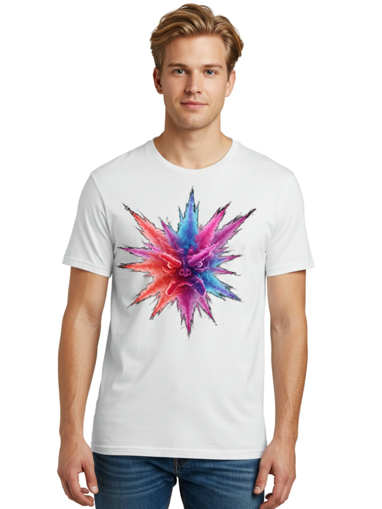 Color-Explosion Men'S Graphic Tee, 100% Cotton, Comfortable Casual Summer Wear, Machine Washable, Vintage Camera, Old Camera, Antique Camera, Black Camera, Classic Photography, Photography Equipment, Nostalgic Device, Film Camera, Camera Art Bam094 21
