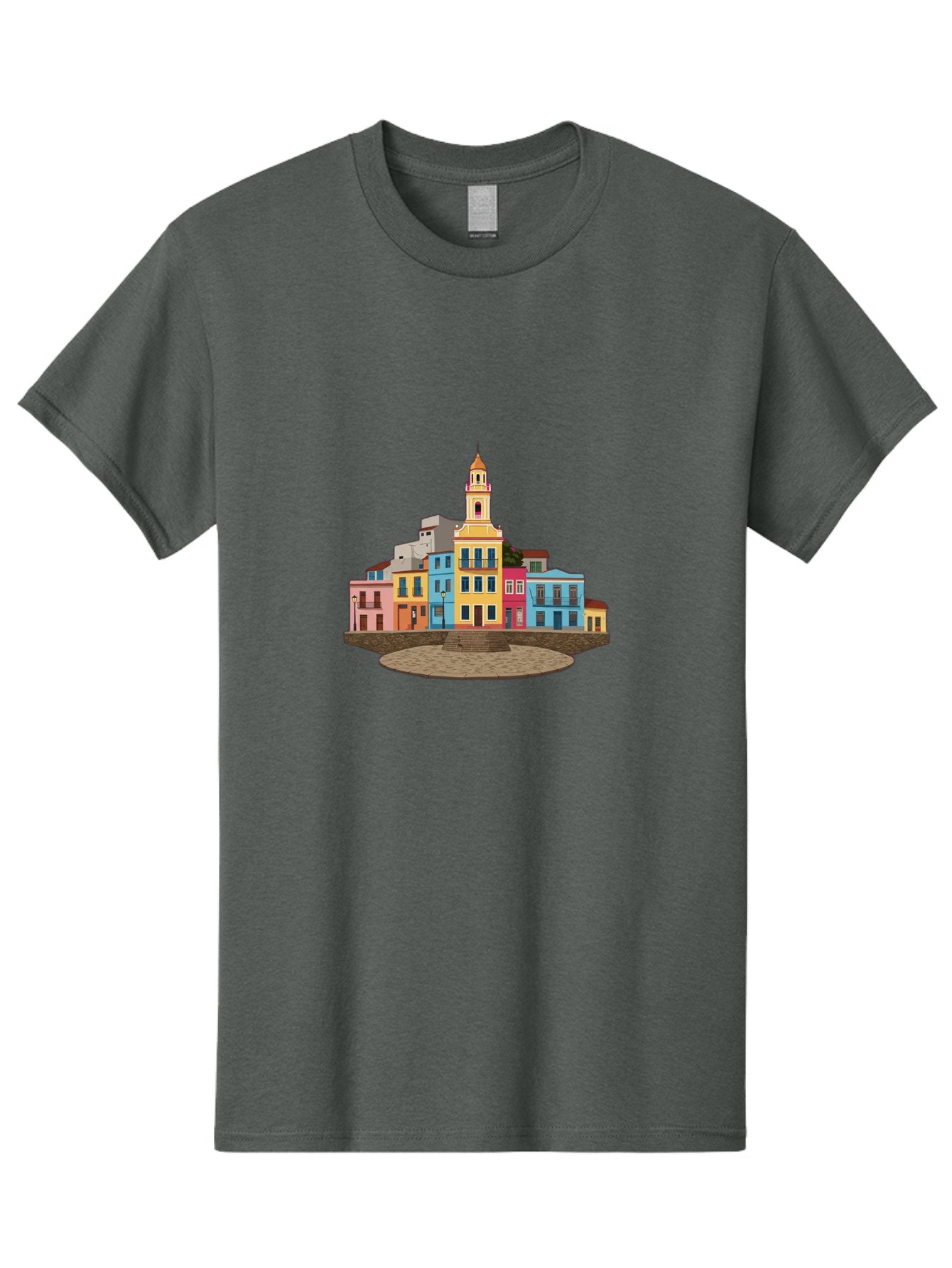 Colorful-Buildings Men'S Graphic Tee, 100% Cotton, Comfortable Casual Summer Wear, Machine Washable, Vintage Camera, Old Camera, Antique Camera, Black Camera, Classic Photography, Photography Equipment, Nostalgic Device, Film Camera, Bam095 6