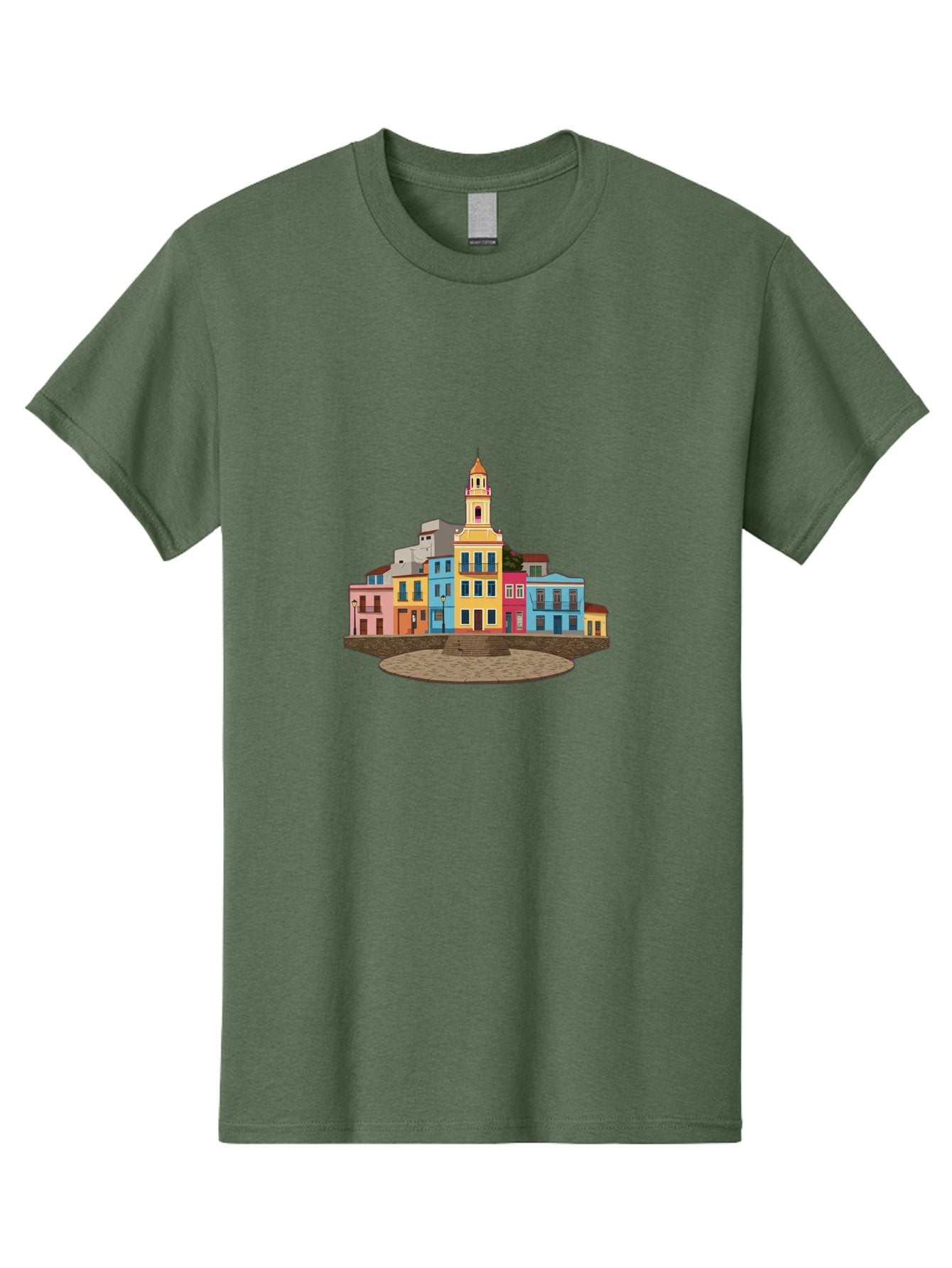 Colorful-Buildings Men'S Graphic Tee, 100% Cotton, Comfortable Casual Summer Wear, Machine Washable, Vintage Camera, Old Camera, Antique Camera, Black Camera, Classic Photography, Photography Equipment, Nostalgic Device, Film Camera, Bam095 4