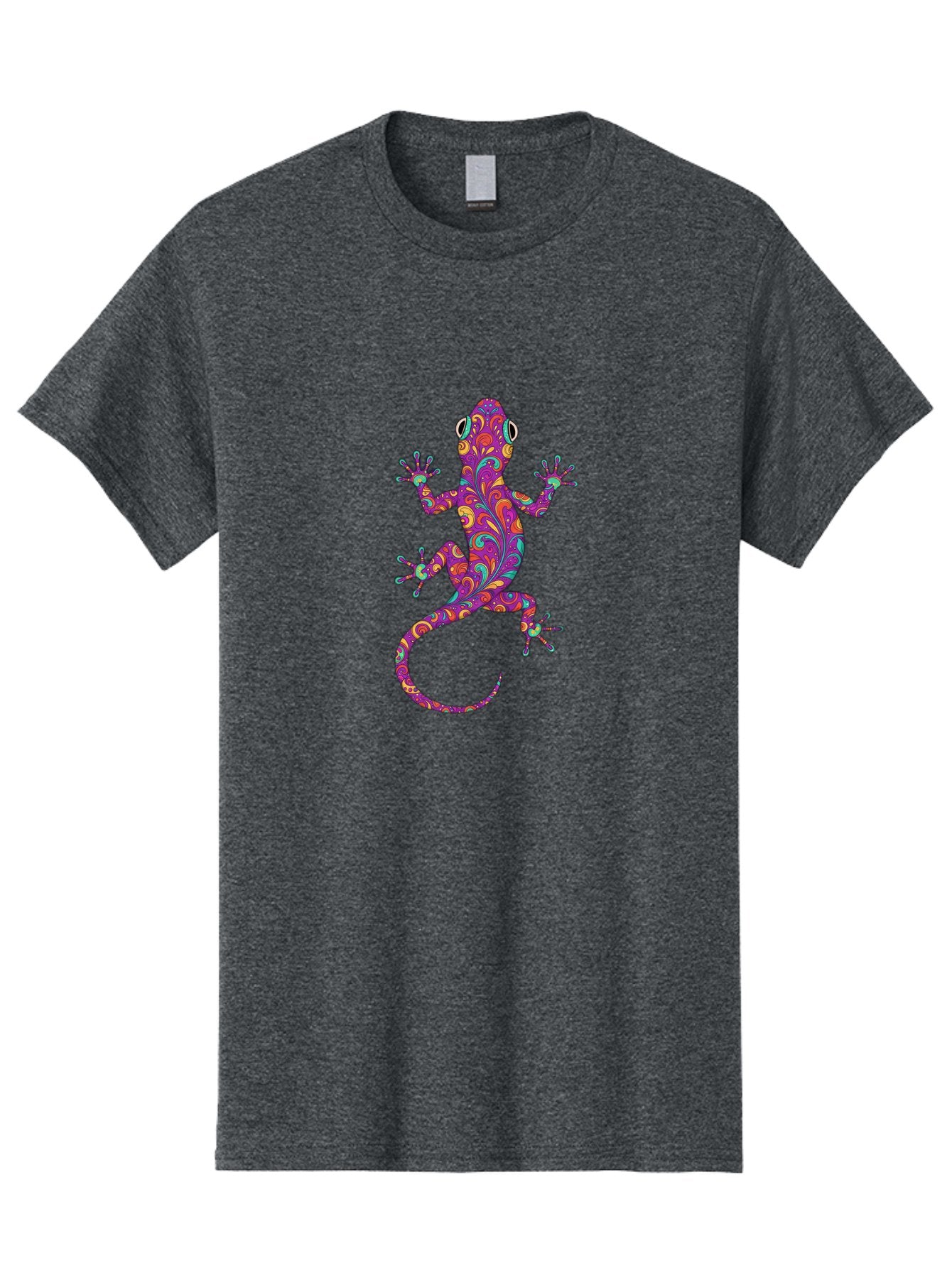 Colorful-Gecko-1 Men'S Graphic Tee, 100% Cotton, Comfortable Casual Summer Wear, Machine Washable, Vintage Camera, Old Camera, Antique Camera, Black Camera, Classic Photography, Photography Equipment, Nostalgic Device, Film Camera, Camera Art Bam098 5