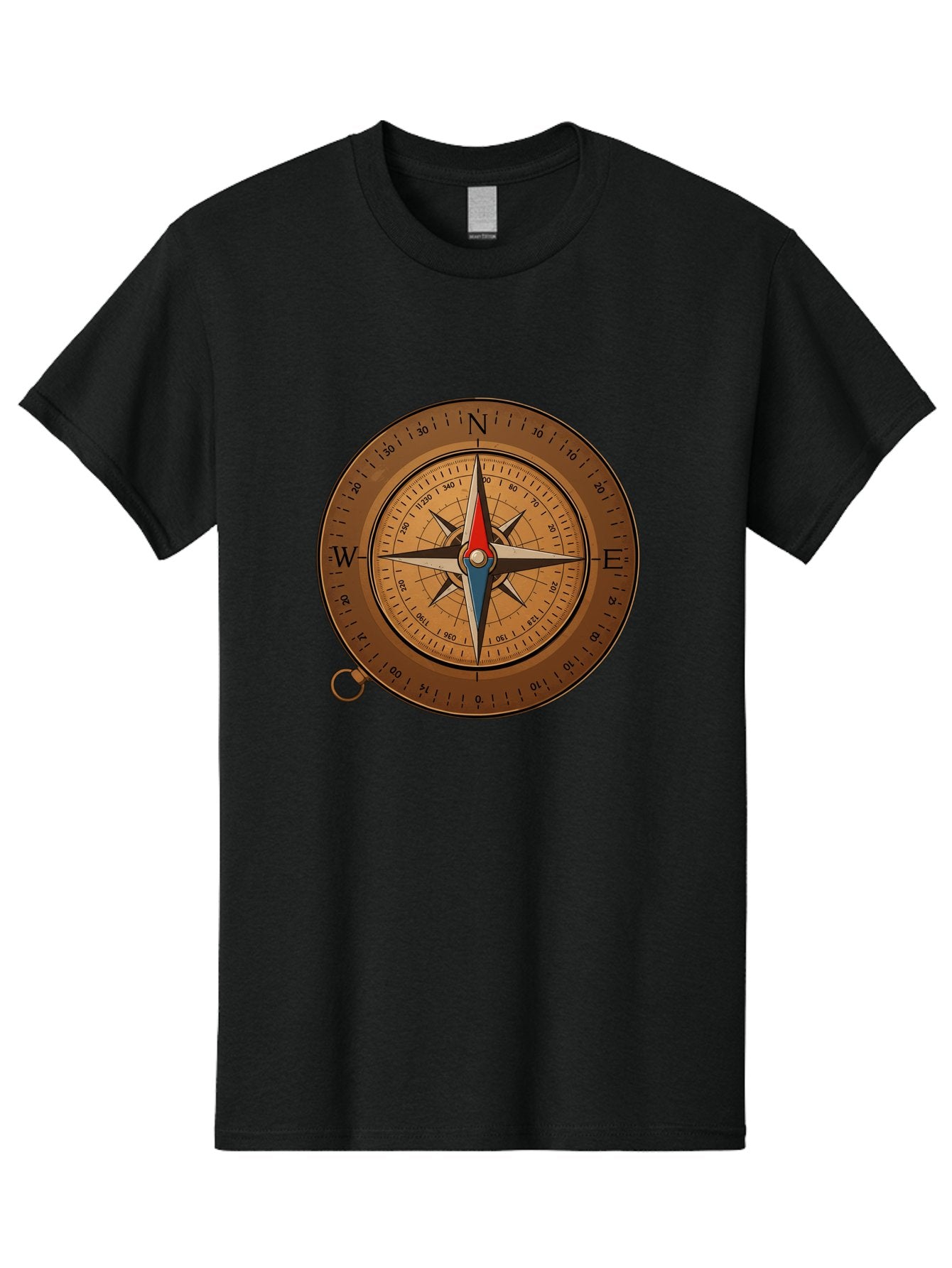 Compass Men'S Graphic Tee, 100% Cotton, Comfortable Casual Summer Wear, Machine Washable, Vintage Camera, Old Camera, Antique Camera, Black Camera, Classic Photography, Photography Equipment, Nostalgic Device, Film Camera, Camera Art Bam102 11