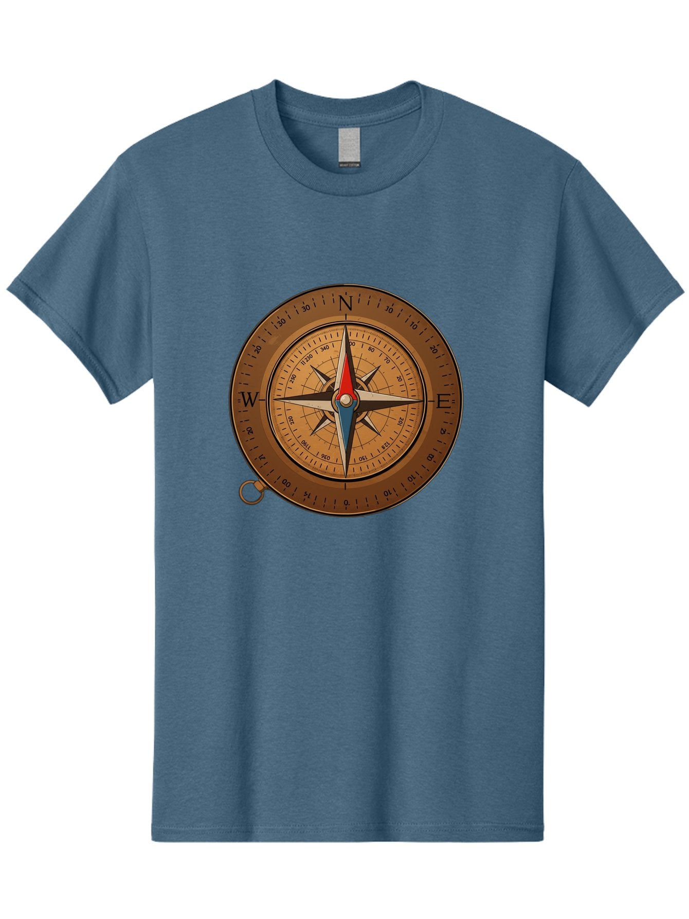 Compass Men'S Graphic Tee, 100% Cotton, Comfortable Casual Summer Wear, Machine Washable, Vintage Camera, Old Camera, Antique Camera, Black Camera, Classic Photography, Photography Equipment, Nostalgic Device, Film Camera, Camera Art Bam102 5