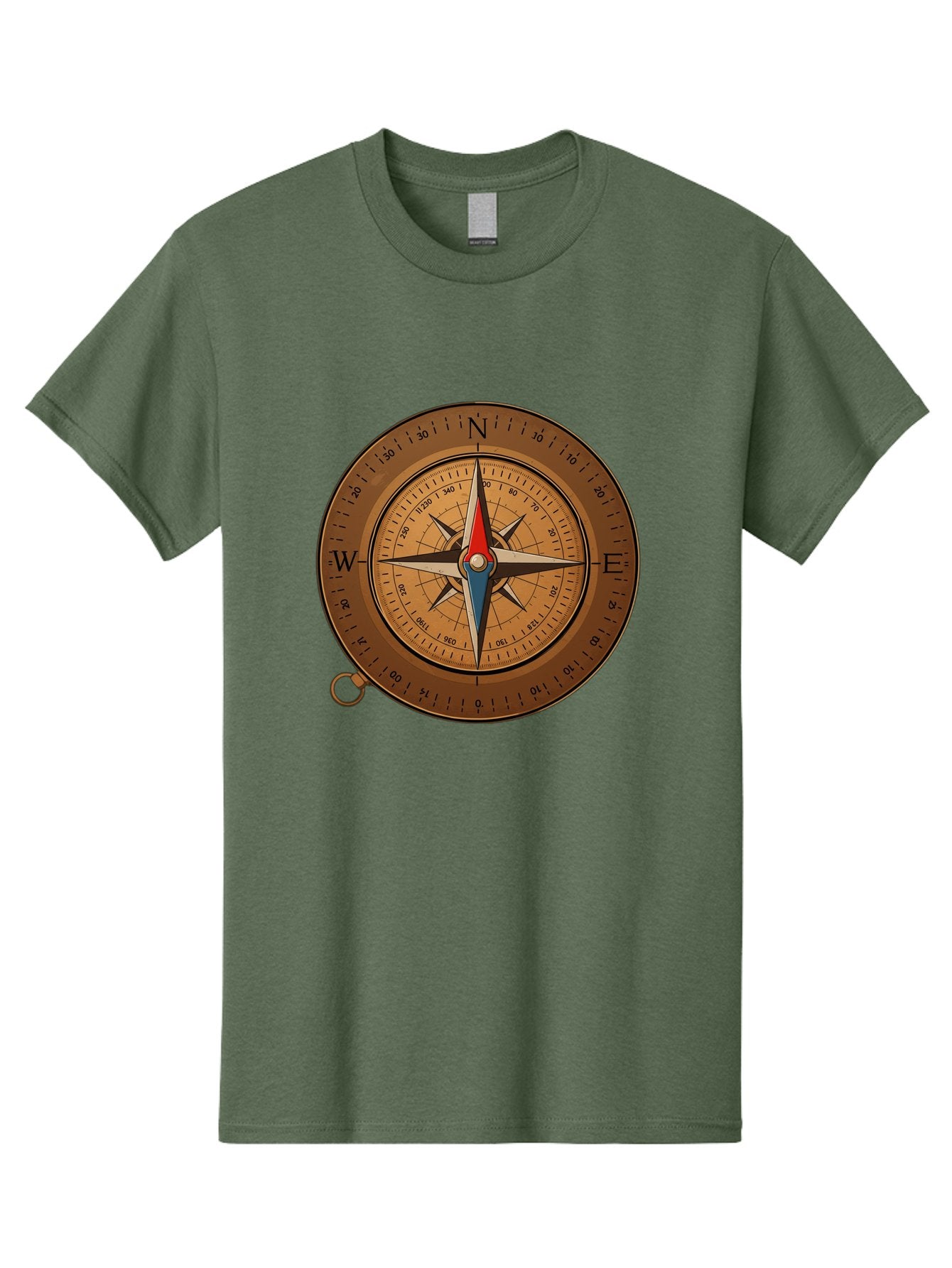 Compass Men'S Graphic Tee, 100% Cotton, Comfortable Casual Summer Wear, Machine Washable, Vintage Camera, Old Camera, Antique Camera, Black Camera, Classic Photography, Photography Equipment, Nostalgic Device, Film Camera, Camera Art Bam102