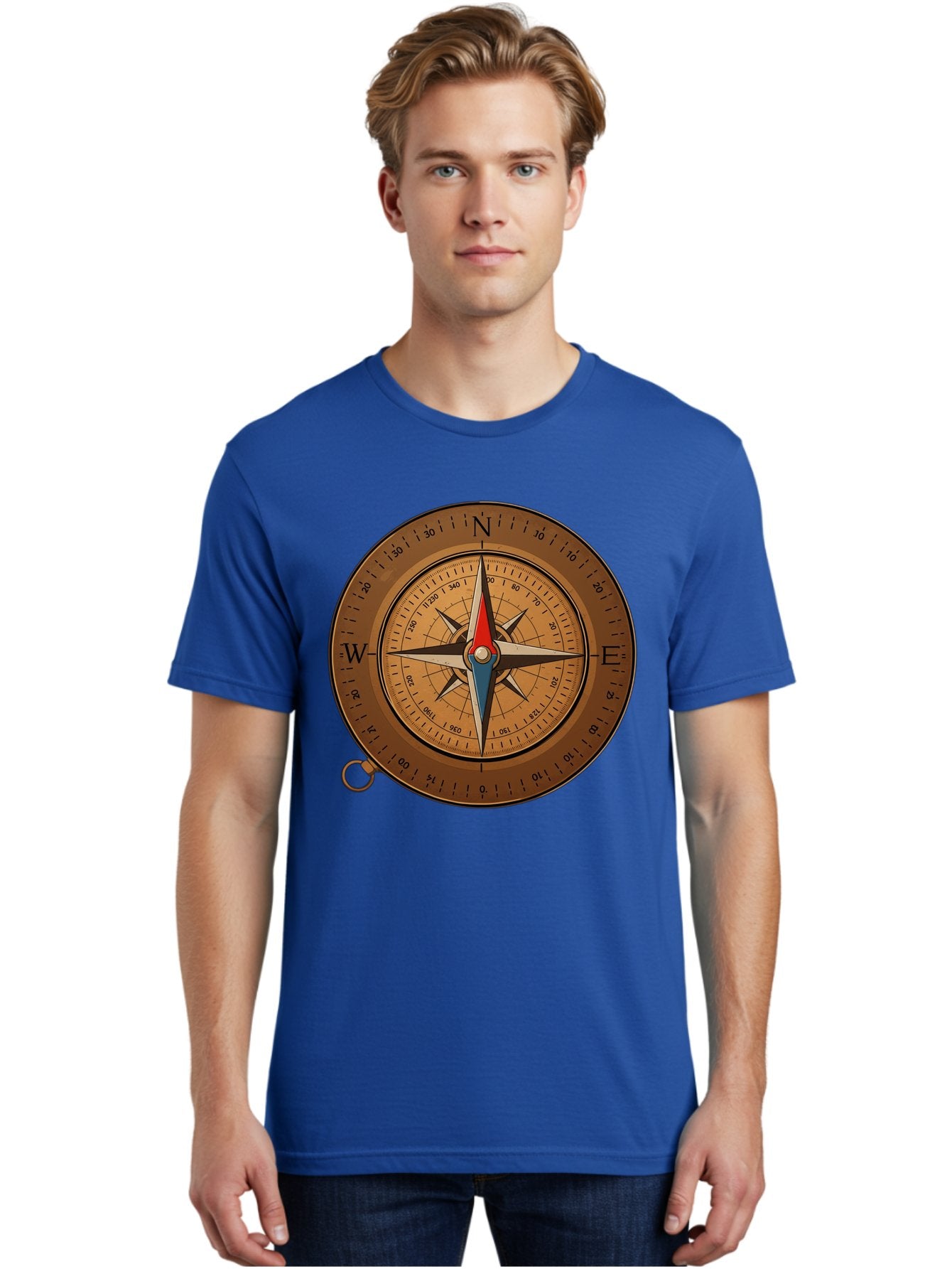 Compass Men'S Graphic Tee, 100% Cotton, Comfortable Casual Summer Wear, Machine Washable, Vintage Camera, Old Camera, Antique Camera, Black Camera, Classic Photography, Photography Equipment, Nostalgic Device, Film Camera, Camera Art Bam102 16