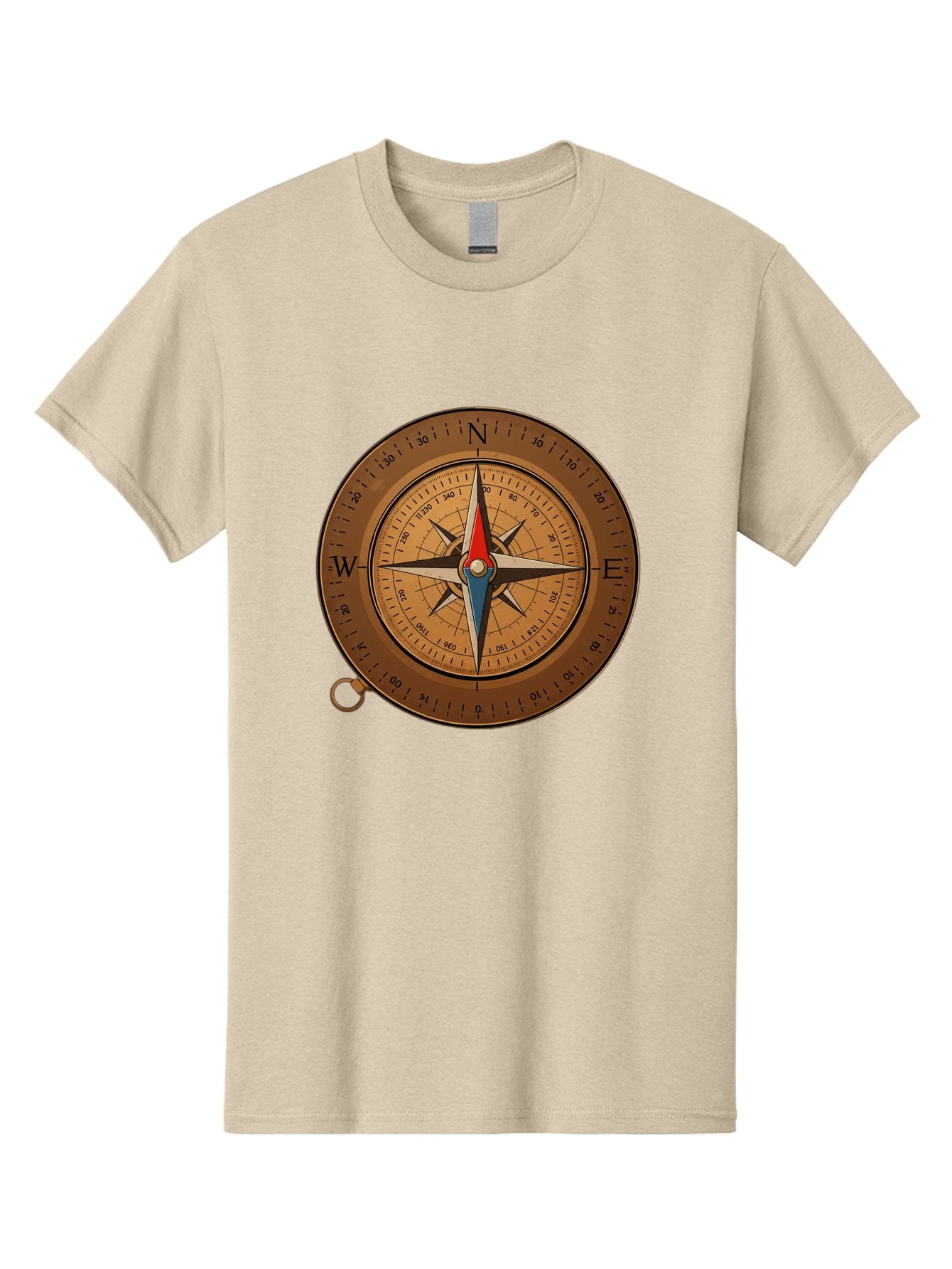 Compass Men'S Graphic Tee, 100% Cotton, Comfortable Casual Summer Wear, Machine Washable, Vintage Camera, Old Camera, Antique Camera, Black Camera, Classic Photography, Photography Equipment, Nostalgic Device, Film Camera, Camera Art Bam102