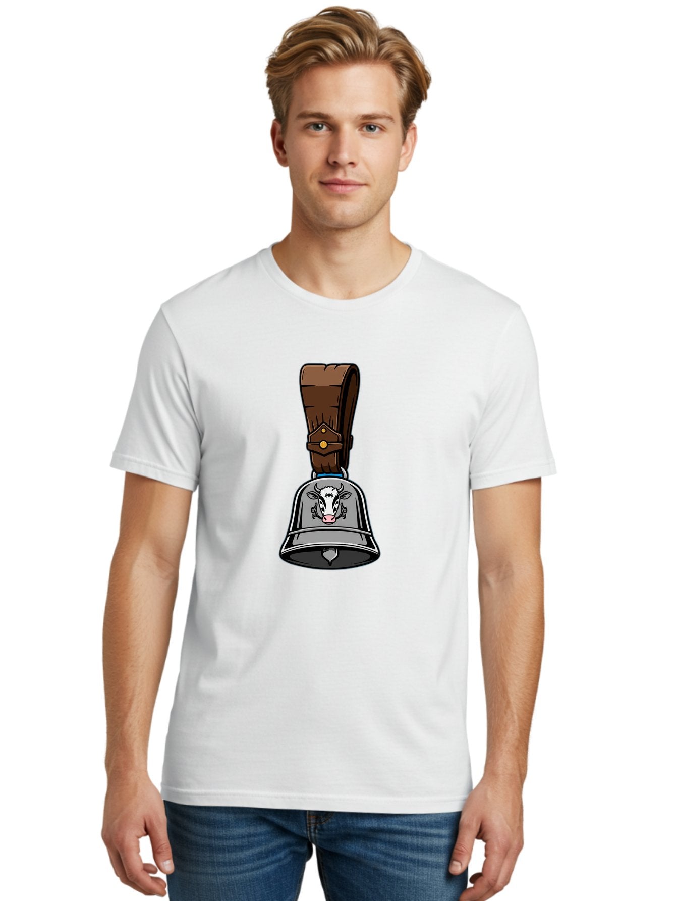 Cow-Bell Men'S Graphic Tee, 100% Cotton, Comfortable Casual Summer Wear, Machine Washable, Vintage Camera, Old Camera, Antique Camera, Black Camera, Classic Photography, Photography Equipment, Nostalgic Device, Film Camera, Camera Art Bam115 23