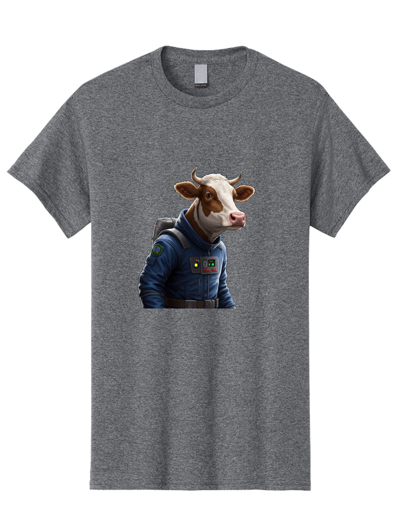 Cow-In-Space-Suit Men'S Graphic Tee, 100% Cotton, Comfortable Casual Summer Wear, Machine Washable, Vintage Camera, Old Camera, Antique Camera, Black Camera, Classic Photography, Photography Equipment, Nostalgic Device, Film Camera, Camera Art Bam117 12