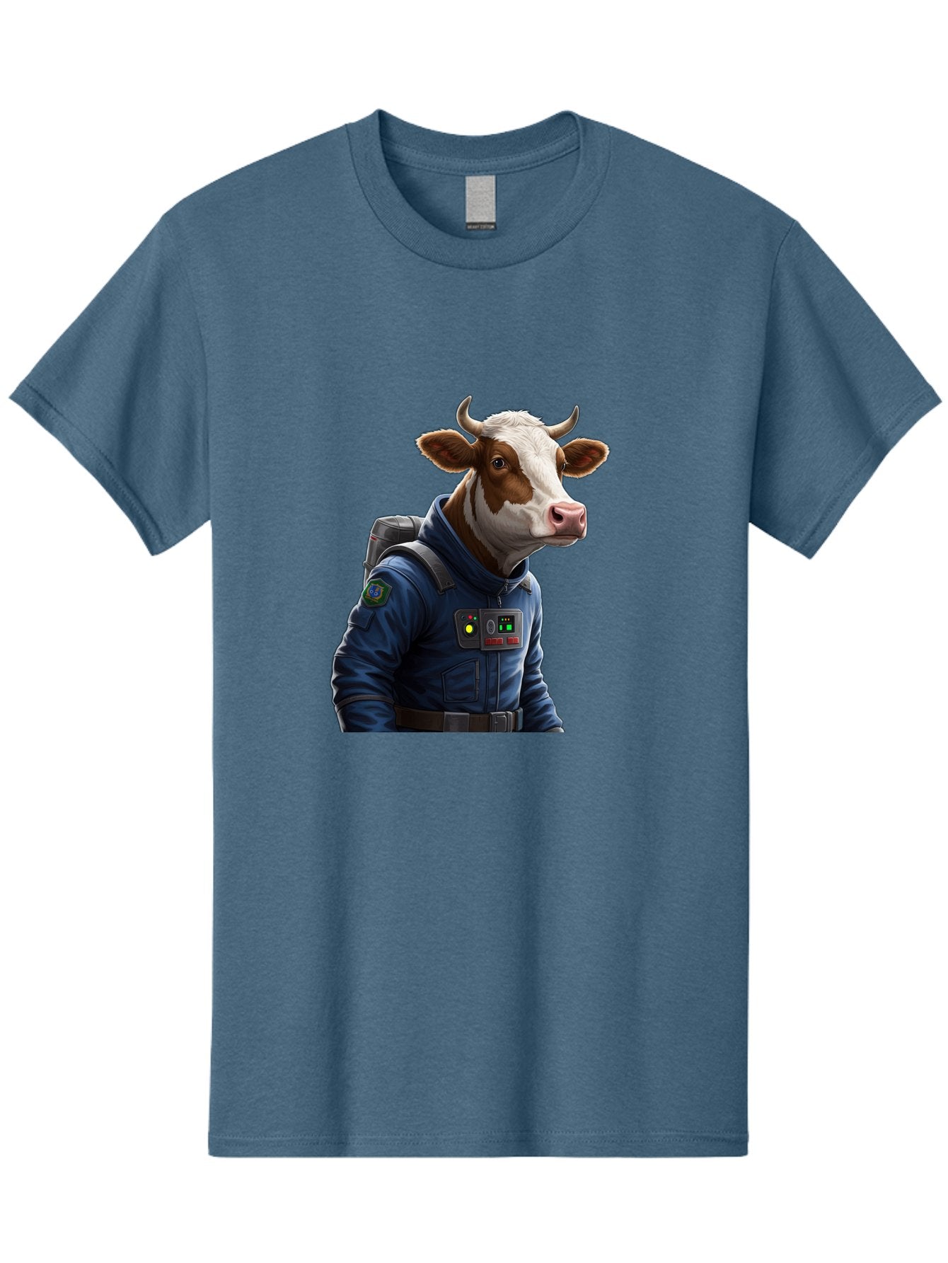 Cow-In-Space-Suit Men'S Graphic Tee, 100% Cotton, Comfortable Casual Summer Wear, Machine Washable, Vintage Camera, Old Camera, Antique Camera, Black Camera, Classic Photography, Photography Equipment, Nostalgic Device, Film Camera, Camera Art Bam117 14