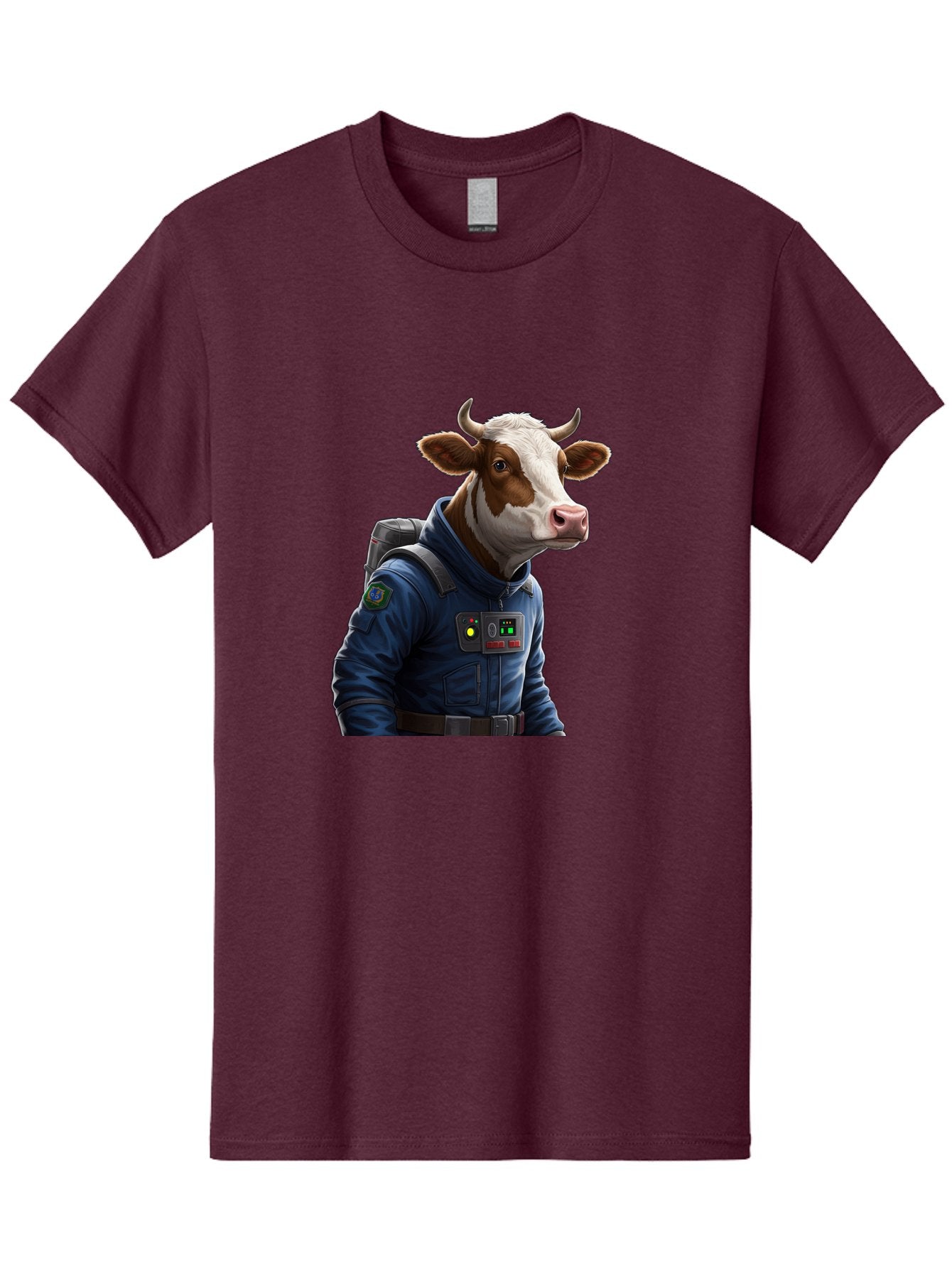 Cow-In-Space-Suit Men'S Graphic Tee, 100% Cotton, Comfortable Casual Summer Wear, Machine Washable, Vintage Camera, Old Camera, Antique Camera, Black Camera, Classic Photography, Photography Equipment, Nostalgic Device, Film Camera, Camera Art Bam117 11