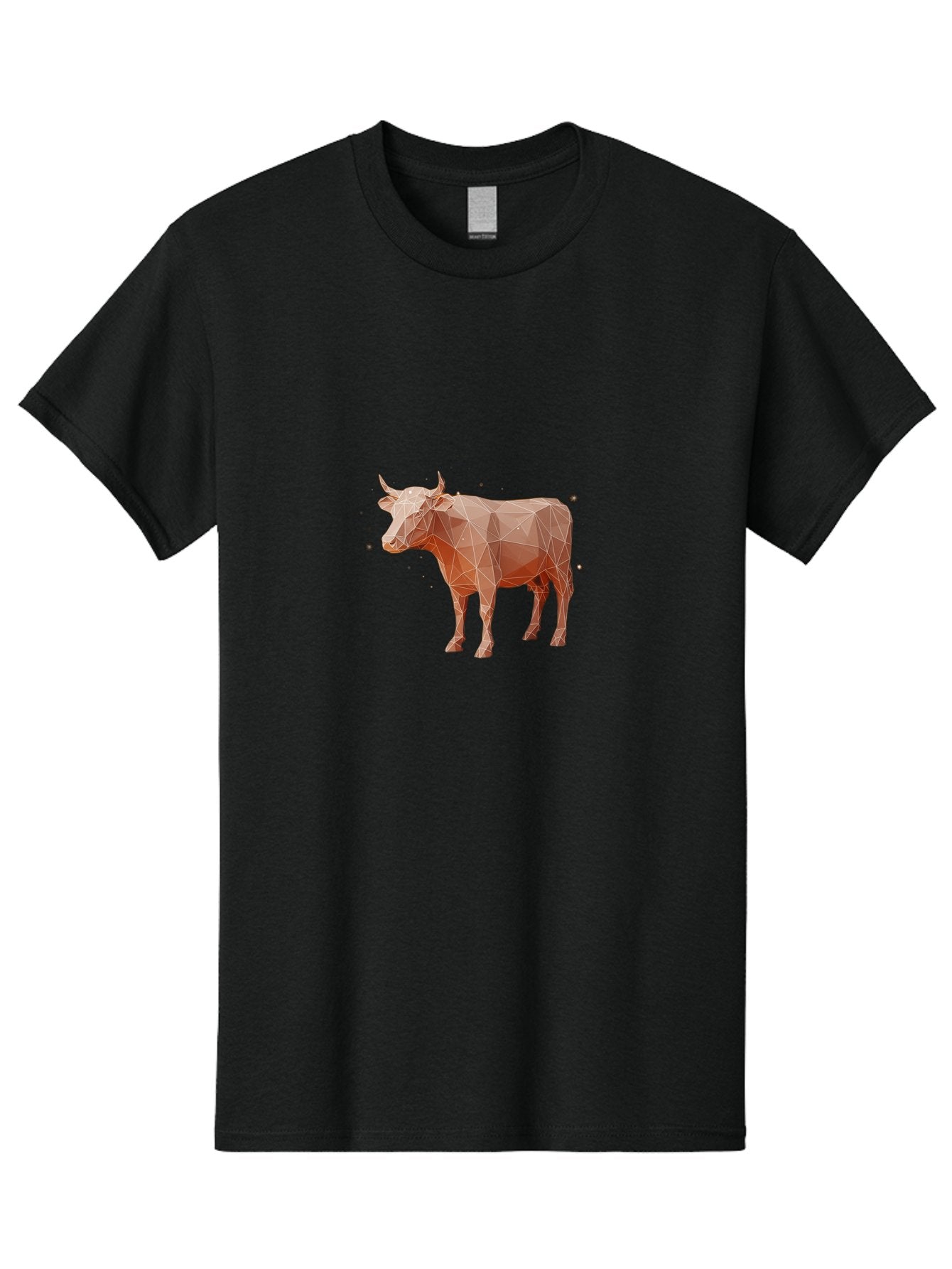 Cow-Low-Poly Men'S Graphic Tee, 100% Cotton, Comfortable Casual Summer Wear, Machine Washable, Vintage Camera, Old Camera, Antique Camera, Black Camera, Classic Photography, Photography Equipment, Nostalgic Device, Film Camera, Camera Art Bam118 14