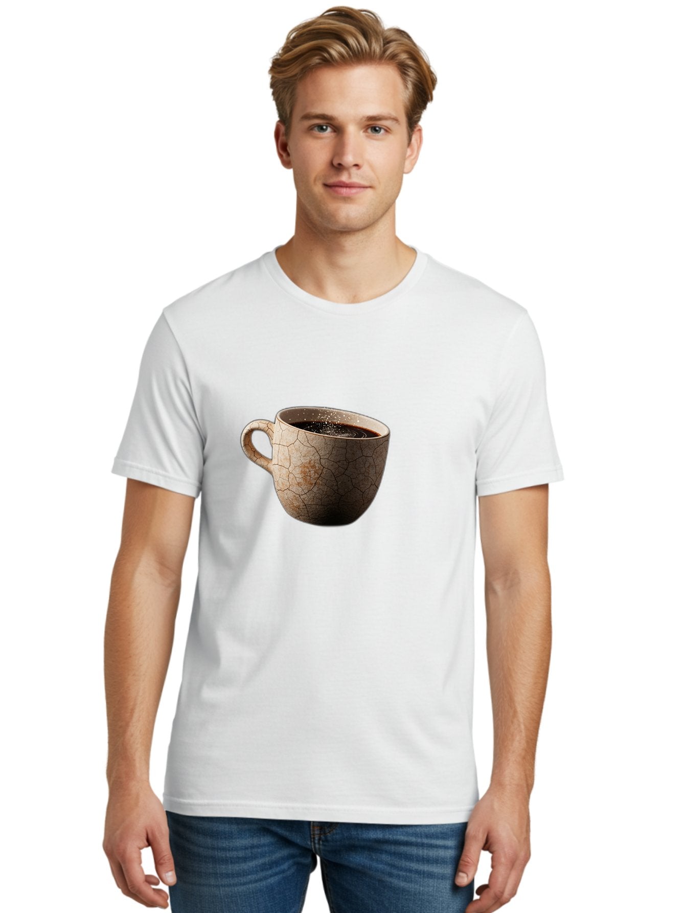 Cracked-Coffee-Mug Men'S Graphic Tee, 100% Cotton, Comfortable Casual Summer Wear, Machine Washable, Vintage Camera, Old Camera, Antique Camera, Black Camera, Classic Photography, Photography Equipment, Nostalgic Device, Film Camera, Bam121 25