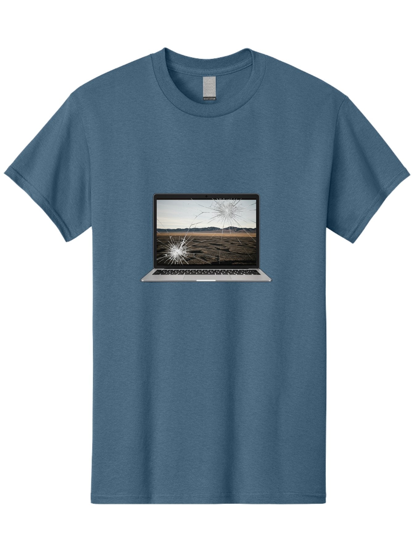 Cracked-Laptop-Screen Men'S Graphic Tee, 100% Cotton, Comfortable Casual Summer Wear, Machine Washable, Vintage Camera, Old Camera, Antique Camera, Black Camera, Classic Photography, Photography Equipment, Nostalgic Device, Film Camera, Bam122 7