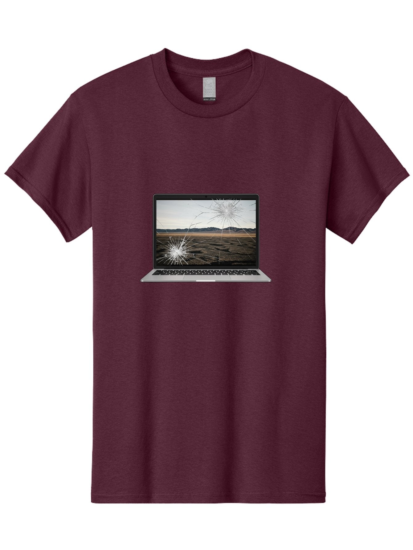 Cracked-Laptop-Screen Men'S Graphic Tee, 100% Cotton, Comfortable Casual Summer Wear, Machine Washable, Vintage Camera, Old Camera, Antique Camera, Black Camera, Classic Photography, Photography Equipment, Nostalgic Device, Film Camera, Bam122 3