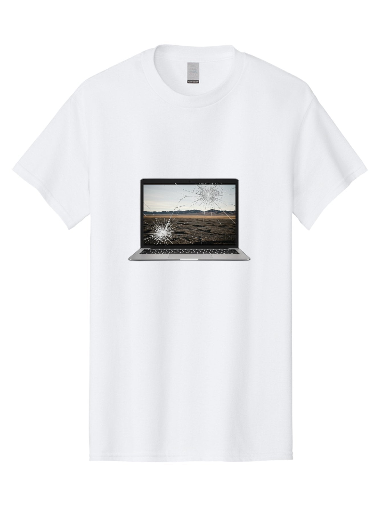 Cracked-Laptop-Screen Men'S Graphic Tee, 100% Cotton, Comfortable Casual Summer Wear, Machine Washable, Vintage Camera, Old Camera, Antique Camera, Black Camera, Classic Photography, Photography Equipment, Nostalgic Device, Film Camera, Bam122 8