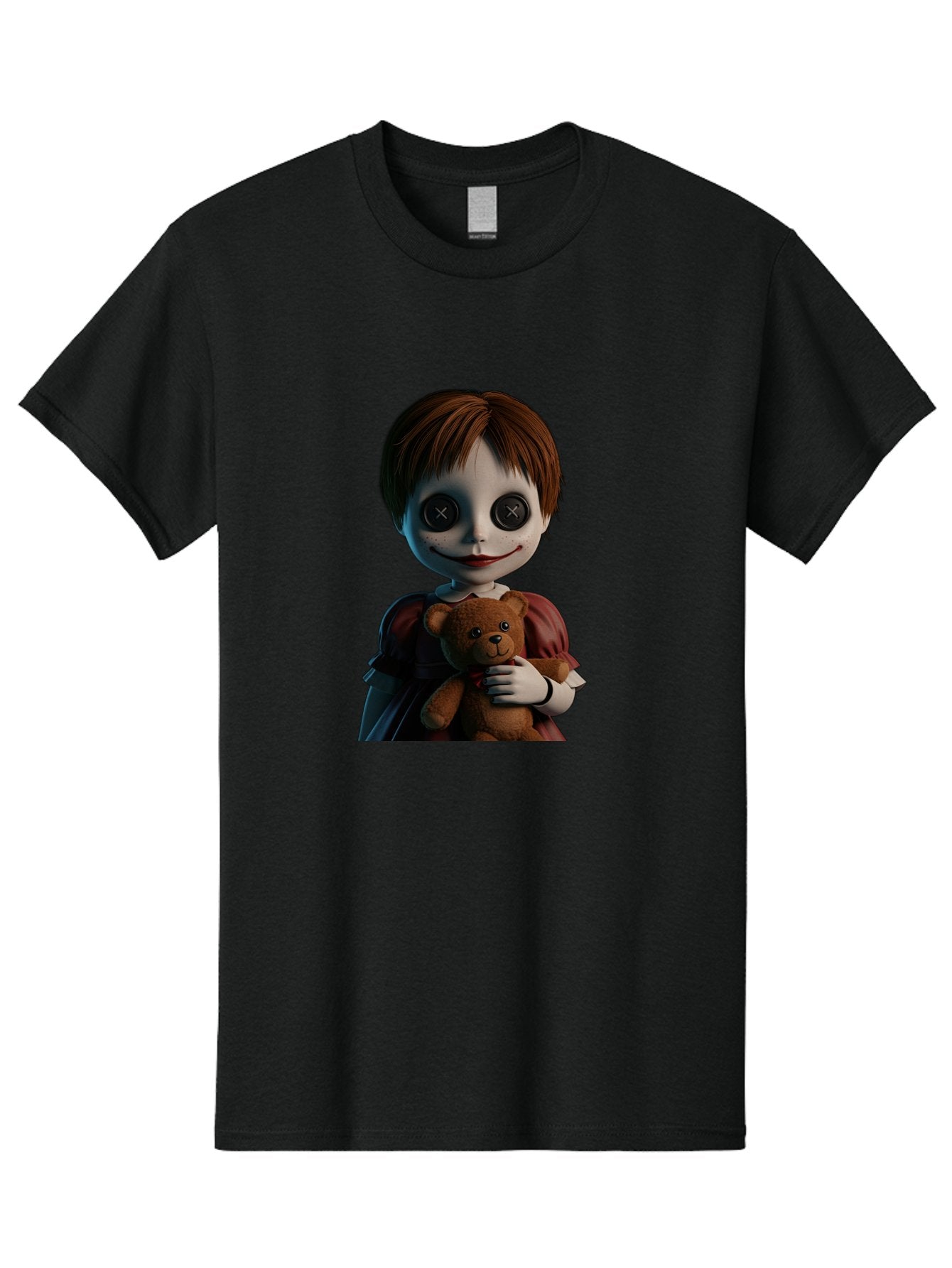 Creepy-Doll-1 Men'S Graphic Tee, 100% Cotton, Comfortable Casual Summer Wear, Machine Washable, Vintage Camera, Old Camera, Antique Camera, Black Camera, Classic Photography, Photography Equipment, Nostalgic Device, Film Camera, Camera Art Bam130 10
