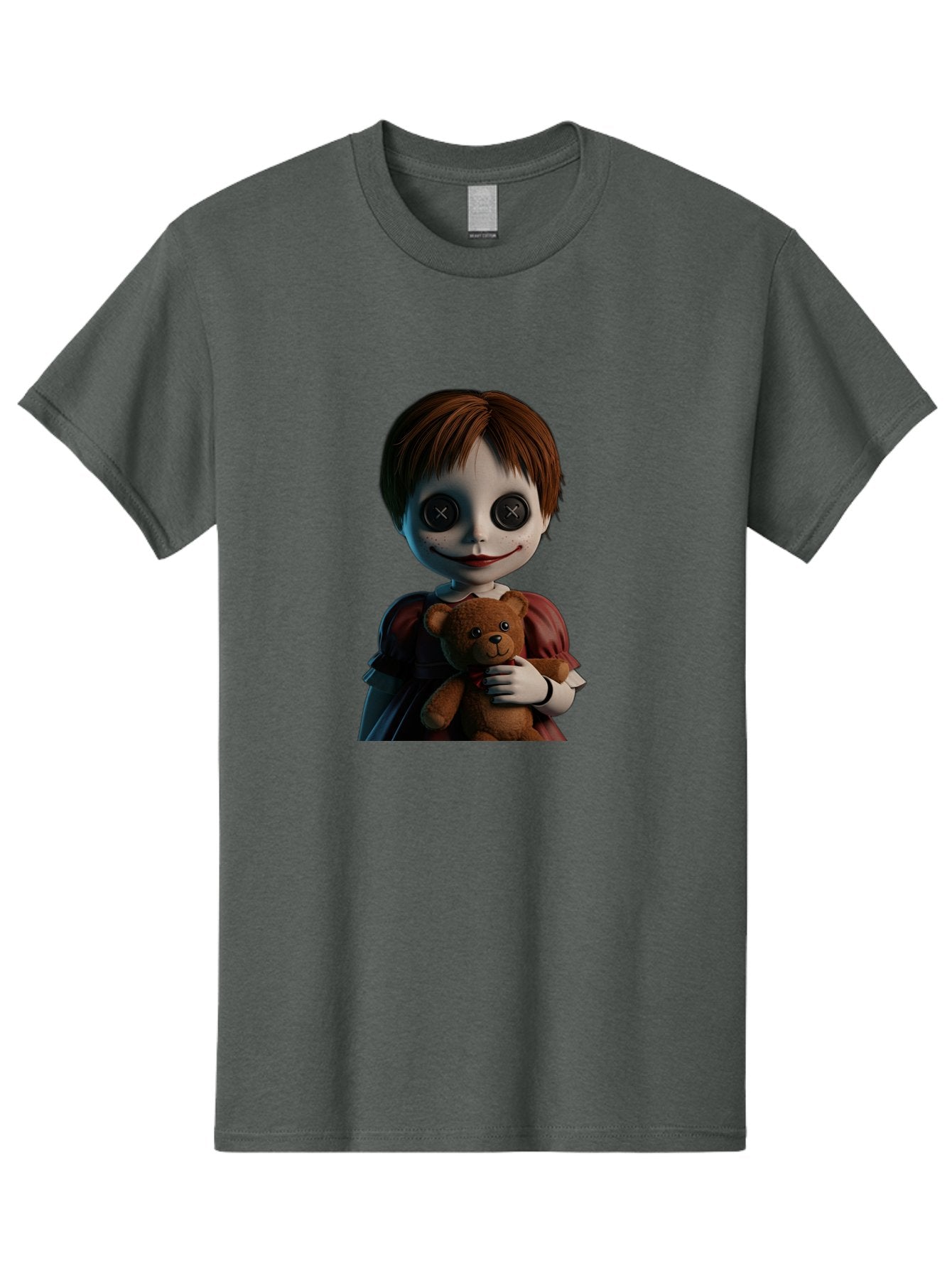Creepy-Doll-1 Men'S Graphic Tee, 100% Cotton, Comfortable Casual Summer Wear, Machine Washable, Vintage Camera, Old Camera, Antique Camera, Black Camera, Classic Photography, Photography Equipment, Nostalgic Device, Film Camera, Camera Art Bam130 9