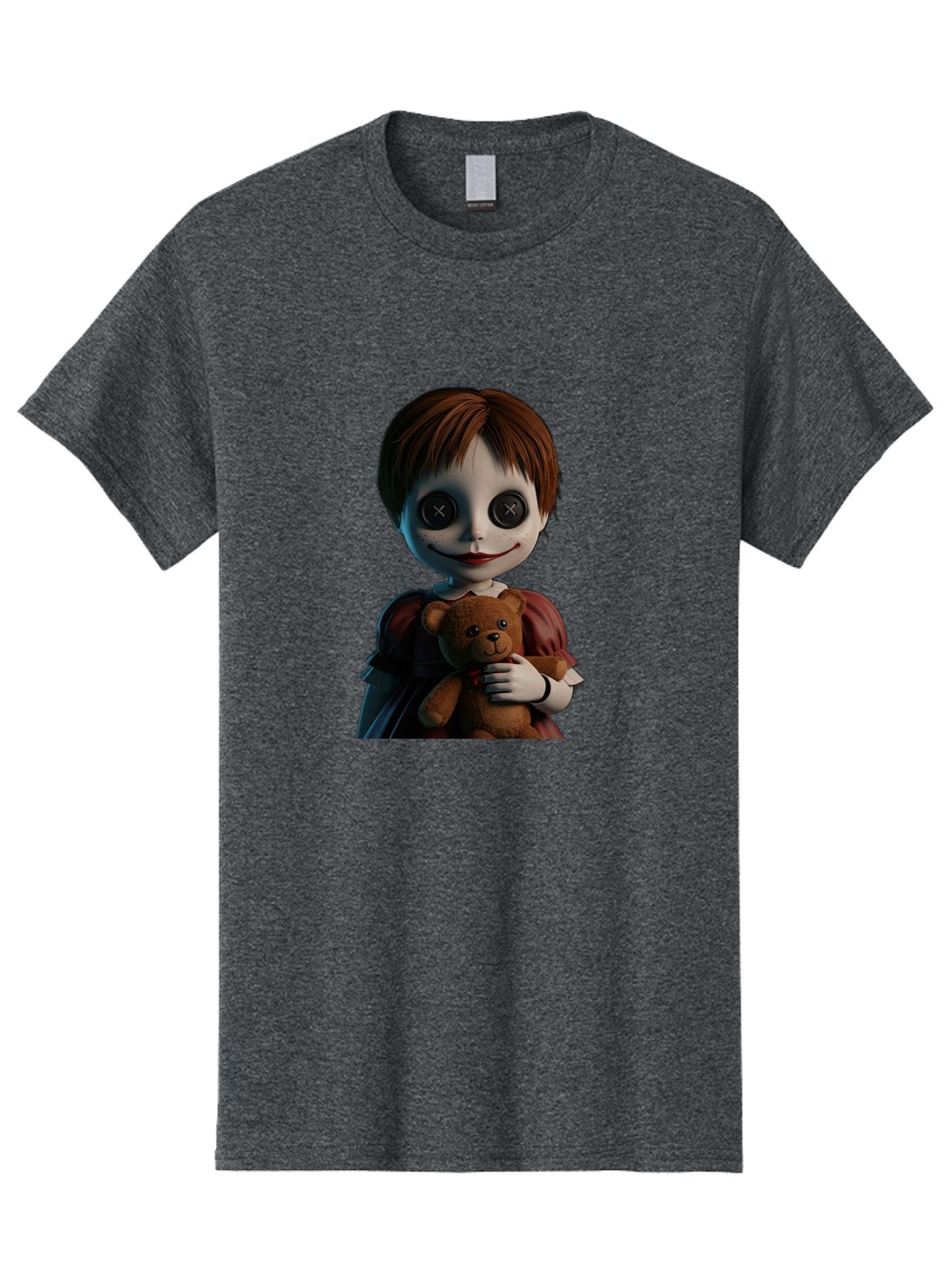 Creepy-Doll-1 Men'S Graphic Tee, 100% Cotton, Comfortable Casual Summer Wear, Machine Washable, Vintage Camera, Old Camera, Antique Camera, Black Camera, Classic Photography, Photography Equipment, Nostalgic Device, Film Camera, Camera Art Bam130 11