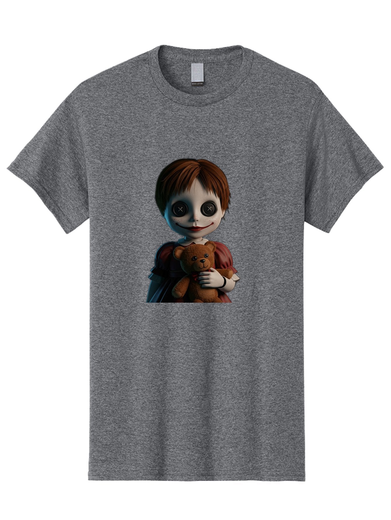 Creepy-Doll-1 Men'S Graphic Tee, 100% Cotton, Comfortable Casual Summer Wear, Machine Washable, Vintage Camera, Old Camera, Antique Camera, Black Camera, Classic Photography, Photography Equipment, Nostalgic Device, Film Camera, Camera Art Bam130 6