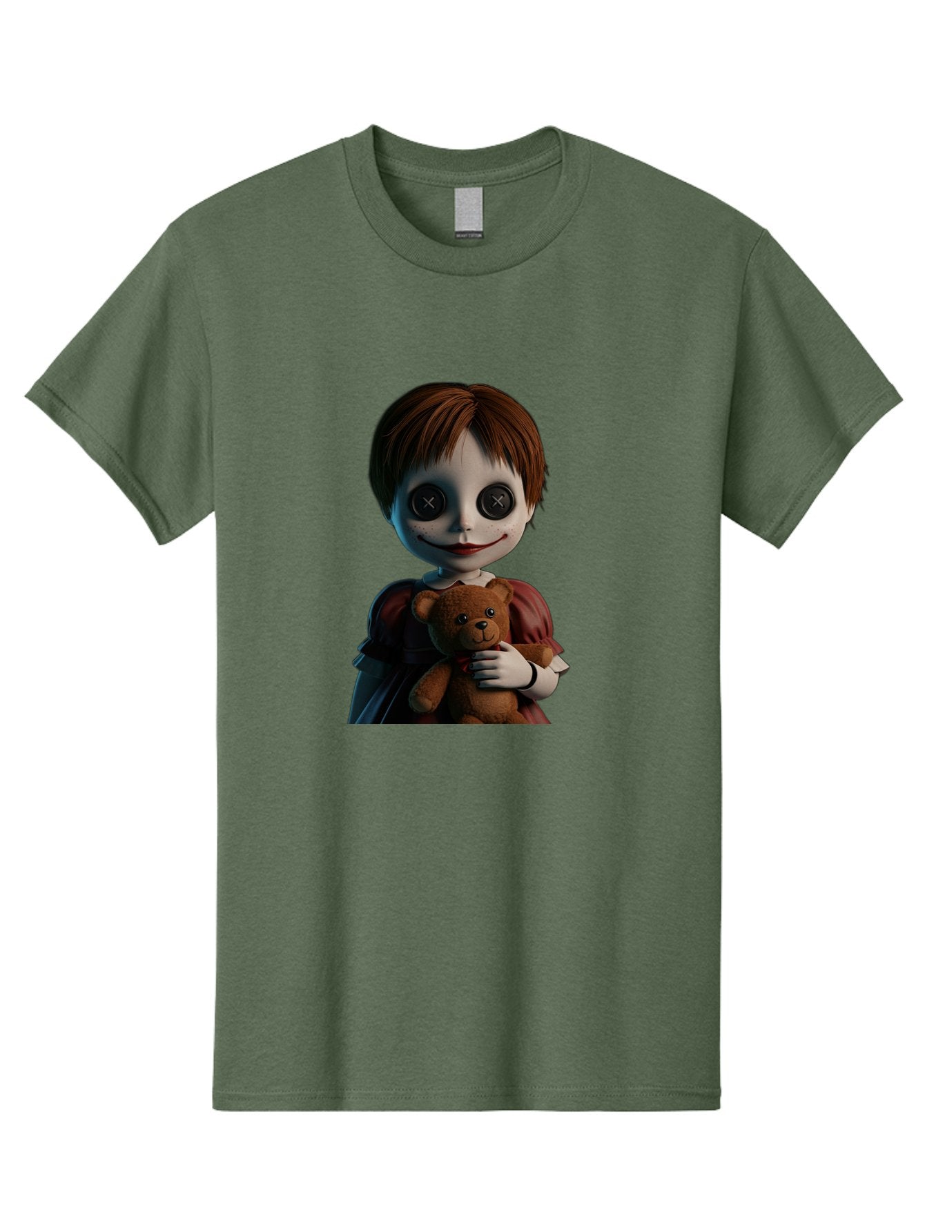 Creepy-Doll-1 Men'S Graphic Tee, 100% Cotton, Comfortable Casual Summer Wear, Machine Washable, Vintage Camera, Old Camera, Antique Camera, Black Camera, Classic Photography, Photography Equipment, Nostalgic Device, Film Camera, Camera Art Bam130