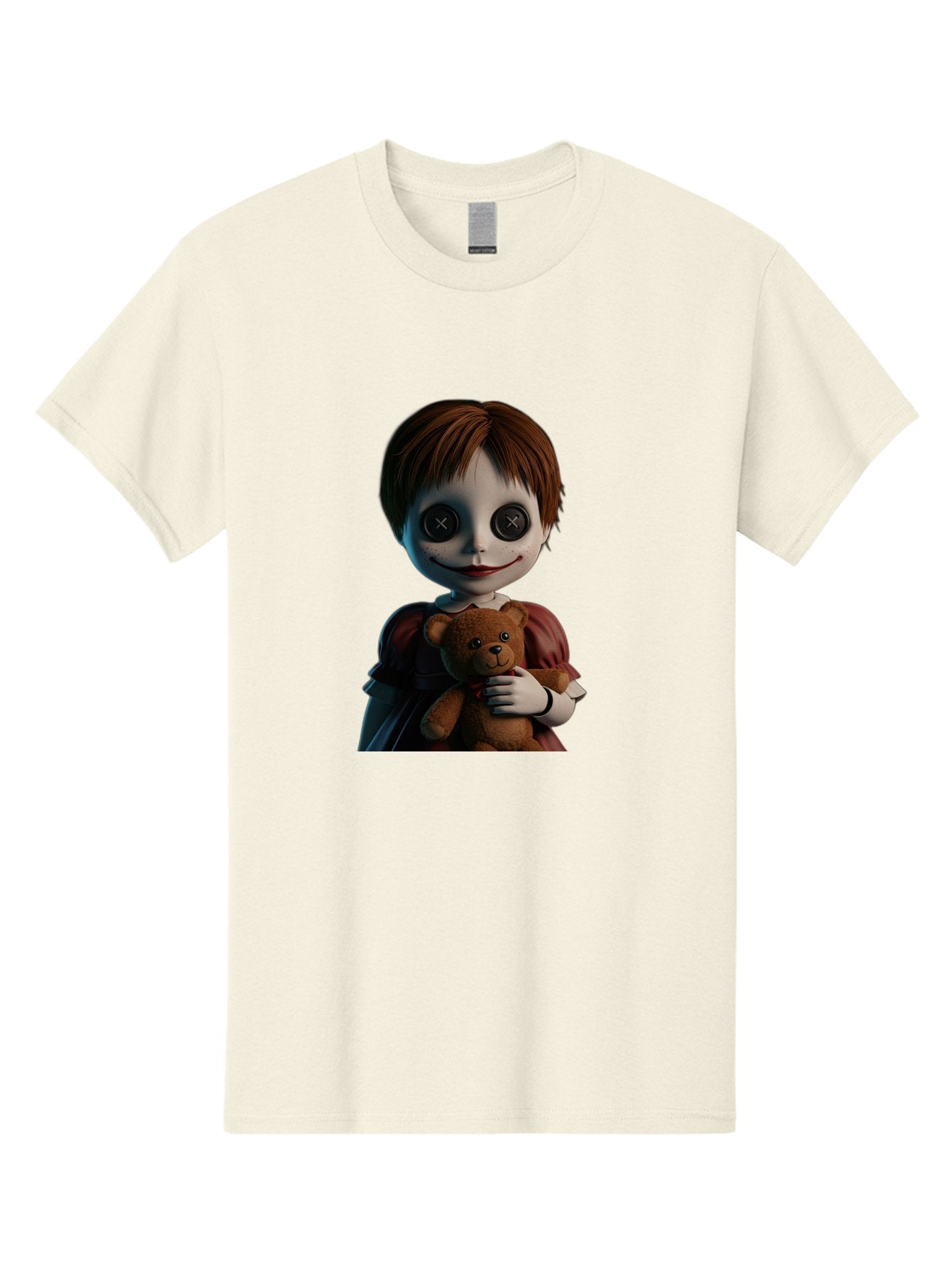 Creepy-Doll-1 Men'S Graphic Tee, 100% Cotton, Comfortable Casual Summer Wear, Machine Washable, Vintage Camera, Old Camera, Antique Camera, Black Camera, Classic Photography, Photography Equipment, Nostalgic Device, Film Camera, Camera Art Bam130 4