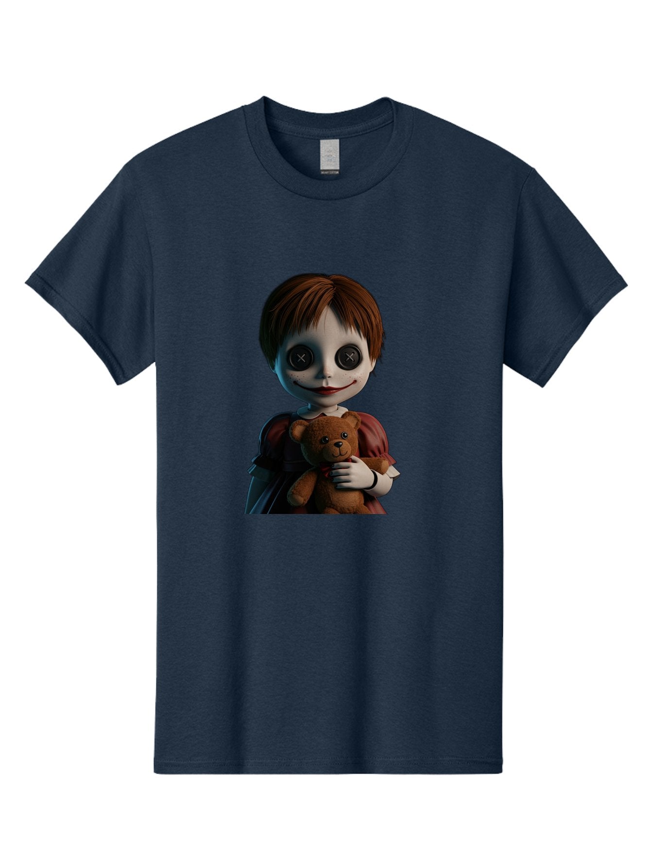 Creepy-Doll-1 Men'S Graphic Tee, 100% Cotton, Comfortable Casual Summer Wear, Machine Washable, Vintage Camera, Old Camera, Antique Camera, Black Camera, Classic Photography, Photography Equipment, Nostalgic Device, Film Camera, Camera Art Bam130 3