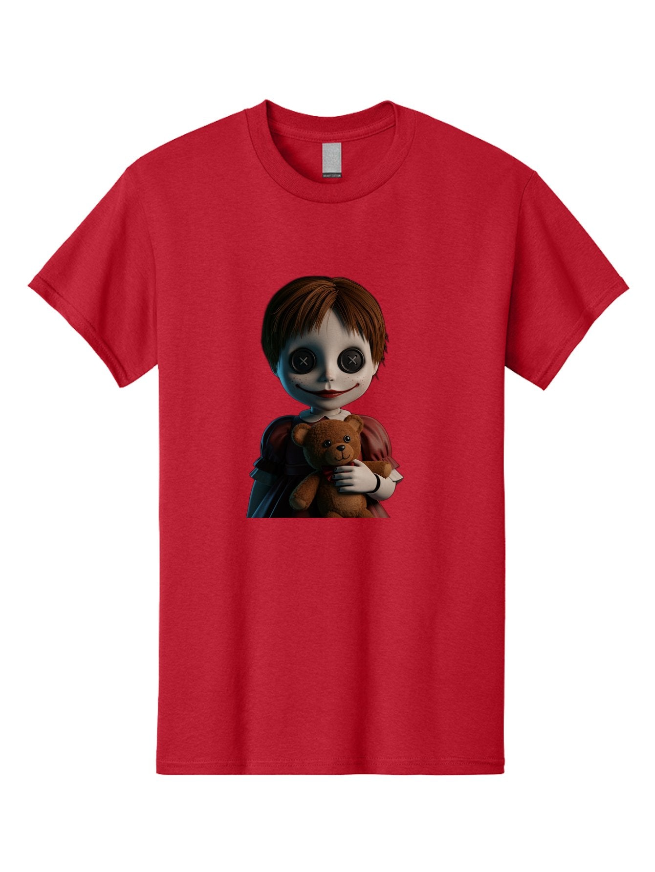 Creepy-Doll-1 Men'S Graphic Tee, 100% Cotton, Comfortable Casual Summer Wear, Machine Washable, Vintage Camera, Old Camera, Antique Camera, Black Camera, Classic Photography, Photography Equipment, Nostalgic Device, Film Camera, Camera Art Bam130 12