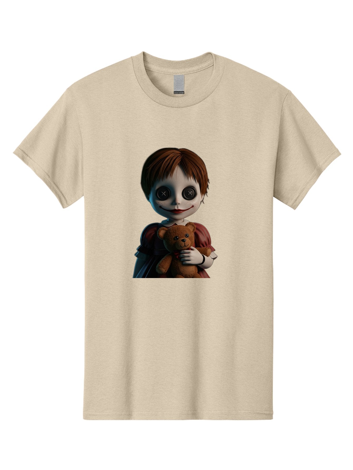 Creepy-Doll-1 Men'S Graphic Tee, 100% Cotton, Comfortable Casual Summer Wear, Machine Washable, Vintage Camera, Old Camera, Antique Camera, Black Camera, Classic Photography, Photography Equipment, Nostalgic Device, Film Camera, Camera Art Bam130 15