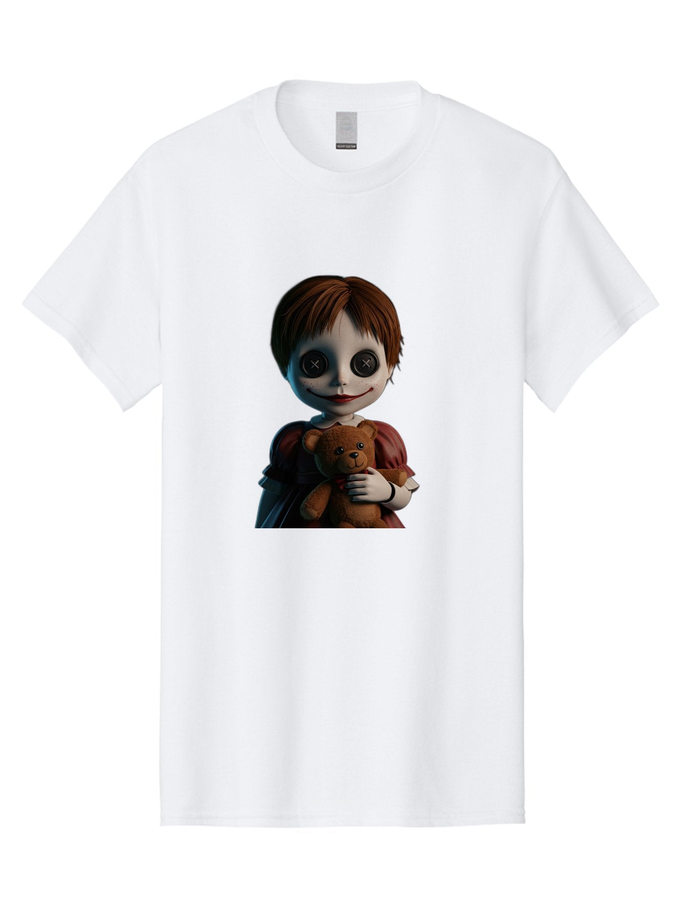 Creepy-Doll-1 Men'S Graphic Tee, 100% Cotton, Comfortable Casual Summer Wear, Machine Washable, Vintage Camera, Old Camera, Antique Camera, Black Camera, Classic Photography, Photography Equipment, Nostalgic Device, Film Camera, Camera Art Bam130 7