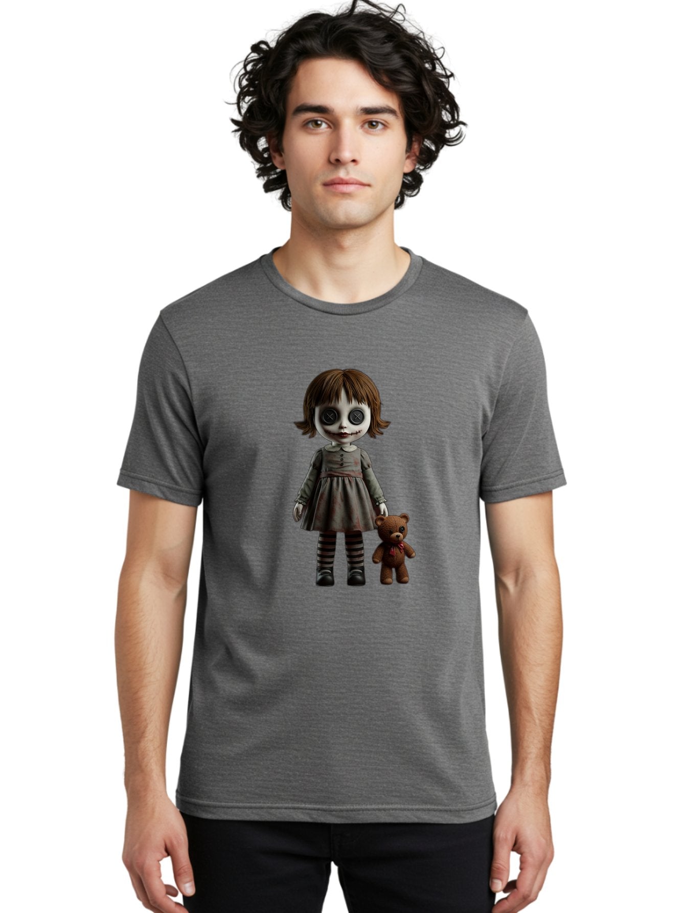 Creepy-Doll Men'S Graphic Tee, 100% Cotton, Comfortable Casual Summer Wear, Machine Washable, Vintage Camera, Old Camera, Antique Camera, Black Camera, Classic Photography, Photography Equipment, Nostalgic Device, Film Camera, Camera Art Bam131 18
