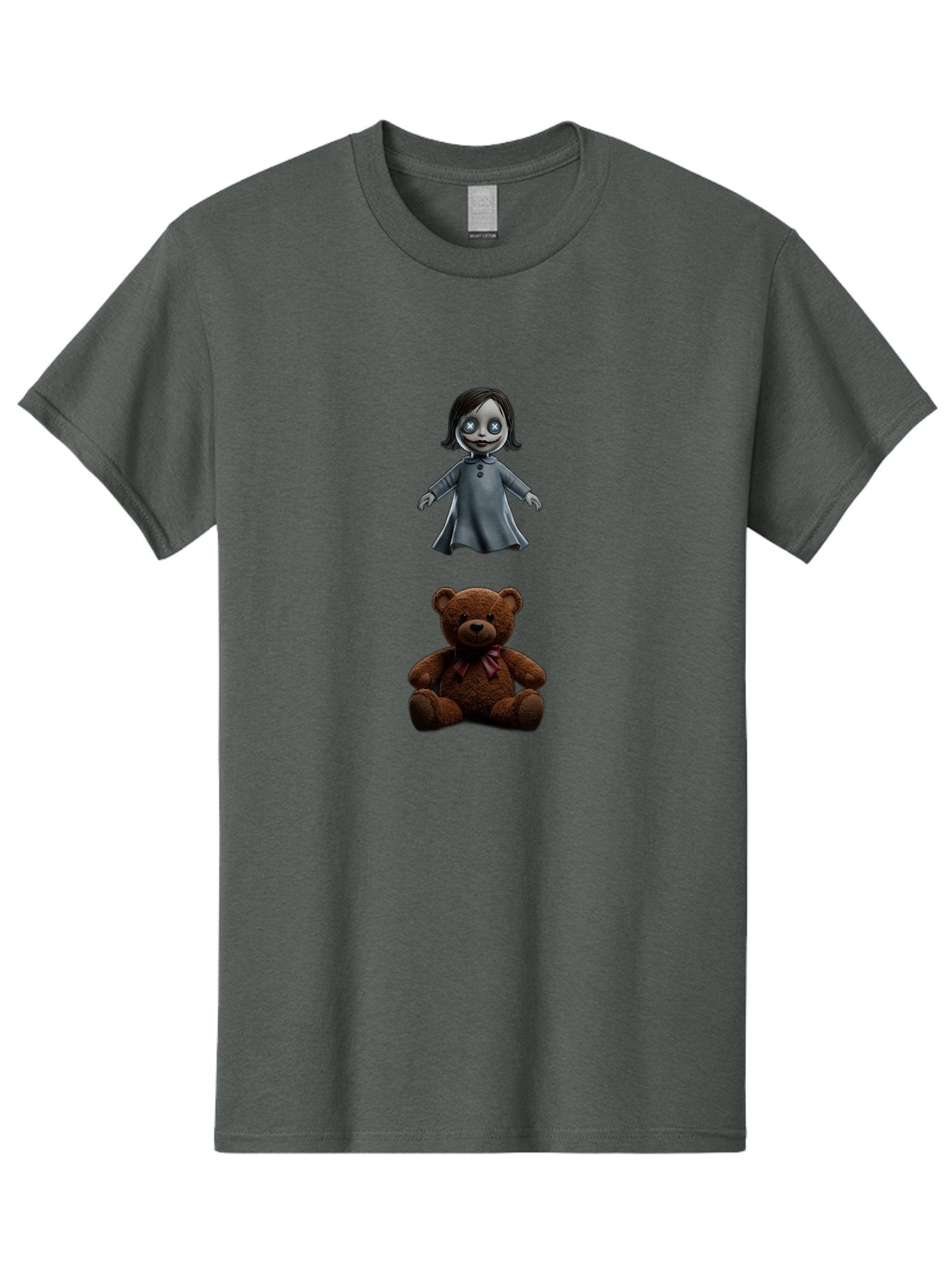 Creepy-Girl-And-Teddy-Bear Men'S Graphic Tee, 100% Cotton, Comfortable Casual Summer Wear, Machine Washable, Vintage Camera, Old Camera, Antique Camera, Black Camera, Classic Photography, Photography Equipment, Nostalgic Device, Film Camera, Bam132 9