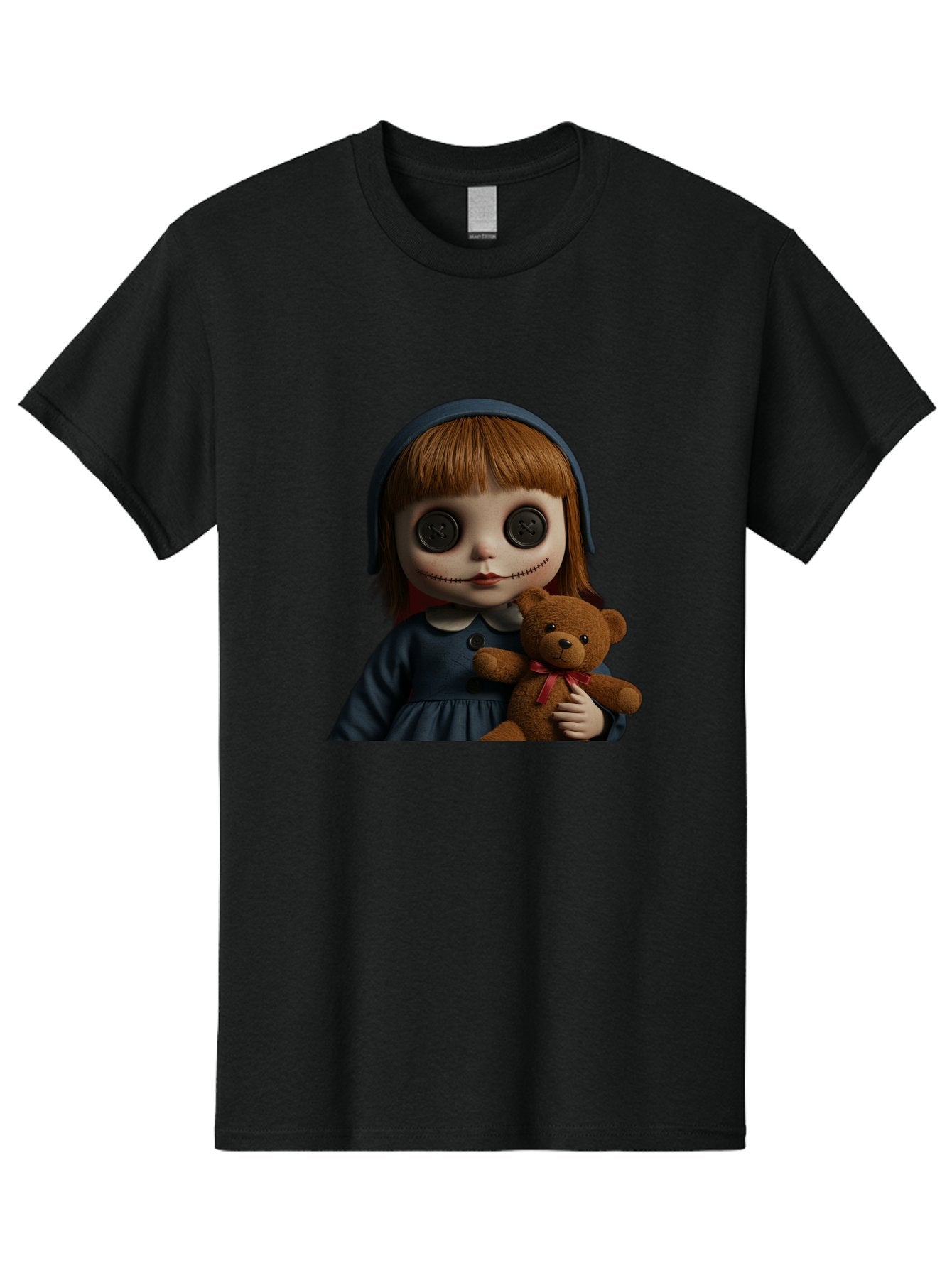 Creepy-Girl-Doll Men'S Graphic Tee, 100% Cotton, Comfortable Casual Summer Wear, Machine Washable, Vintage Camera, Old Camera, Antique Camera, Black Camera, Classic Photography, Photography Equipment, Nostalgic Device, Film Camera, Camera Art Bam133 10