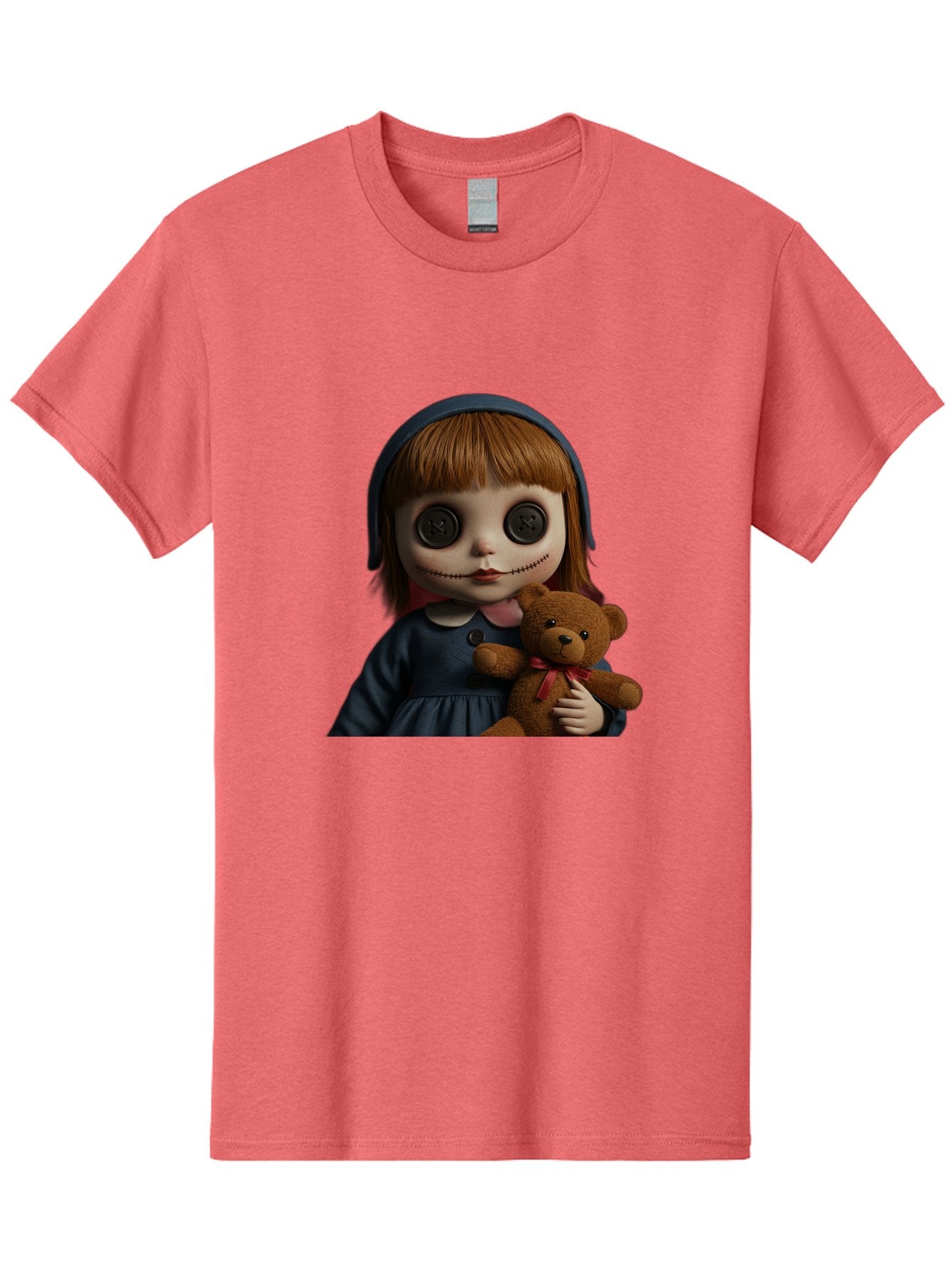Creepy-Girl-Doll Men'S Graphic Tee, 100% Cotton, Comfortable Casual Summer Wear, Machine Washable, Vintage Camera, Old Camera, Antique Camera, Black Camera, Classic Photography, Photography Equipment, Nostalgic Device, Film Camera, Camera Art Bam133 7