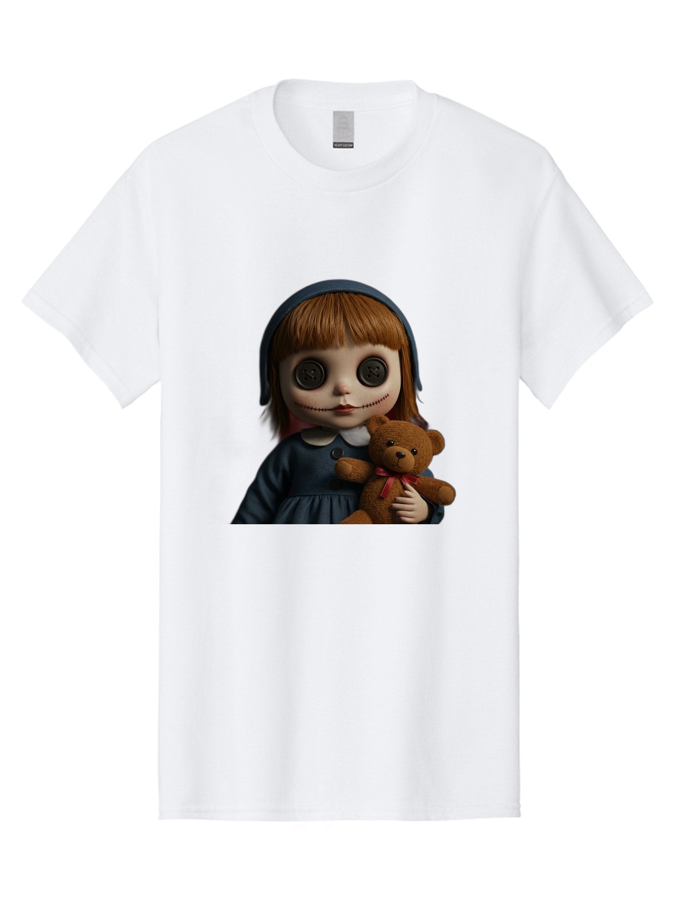 Creepy-Girl-Doll Men'S Graphic Tee, 100% Cotton, Comfortable Casual Summer Wear, Machine Washable, Vintage Camera, Old Camera, Antique Camera, Black Camera, Classic Photography, Photography Equipment, Nostalgic Device, Film Camera, Camera Art Bam133 12