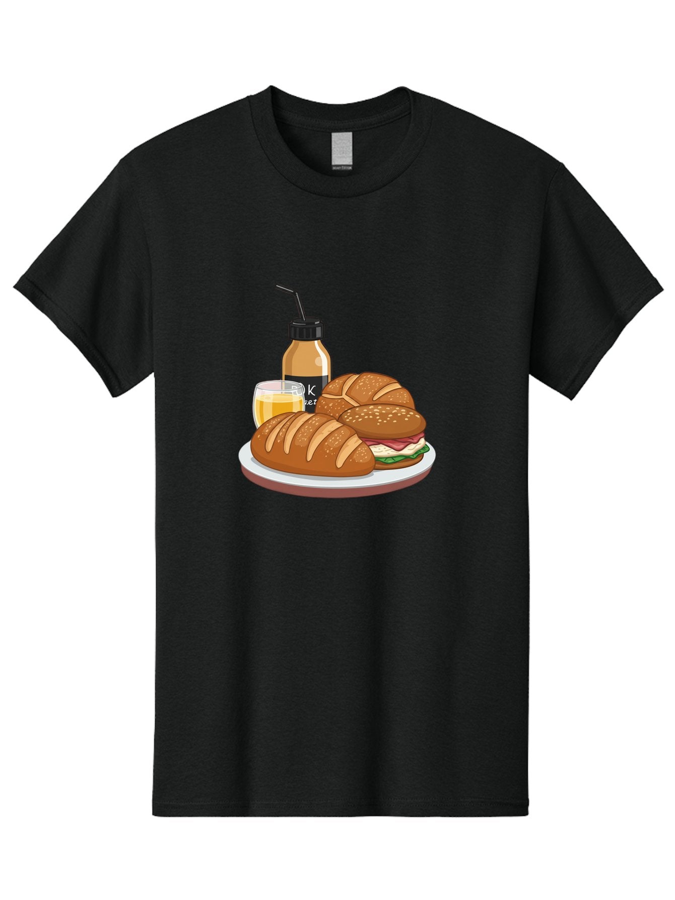 Croissant-Sandwich-And-Keket-Drink Men'S Graphic Tee, 100% Cotton, Comfortable Casual Summer Wear, Machine Washable, Vintage Camera, Old Camera, Antique Camera, Black Camera, Classic Photography, Photography Equipment, Nostalgic Device, Bam135 15