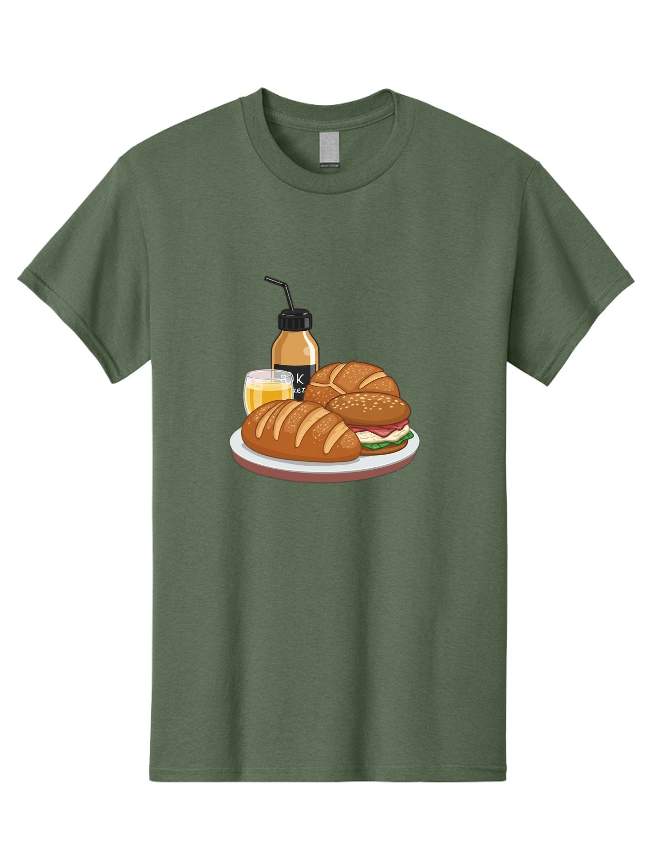 Croissant-Sandwich-And-Keket-Drink Men'S Graphic Tee, 100% Cotton, Comfortable Casual Summer Wear, Machine Washable, Vintage Camera, Old Camera, Antique Camera, Black Camera, Classic Photography, Photography Equipment, Nostalgic Device, Bam135 13
