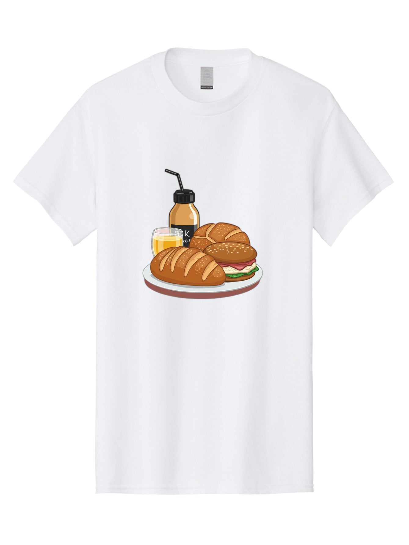 Croissant-Sandwich-And-Keket-Drink Men'S Graphic Tee, 100% Cotton, Comfortable Casual Summer Wear, Machine Washable, Vintage Camera, Old Camera, Antique Camera, Black Camera, Classic Photography, Photography Equipment, Nostalgic Device, Bam135 3