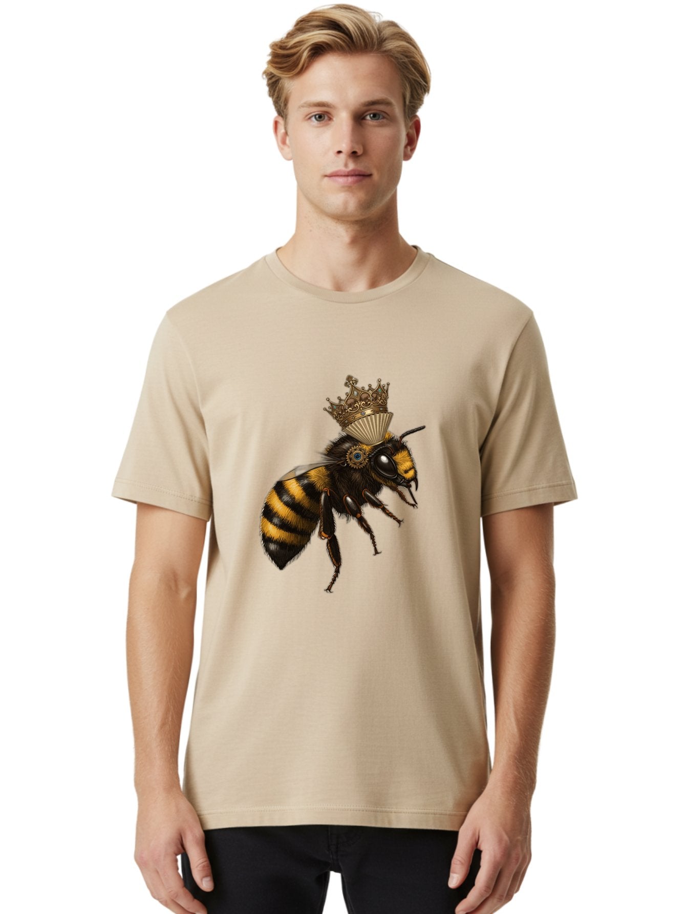 Crowned-Bee Men'S Graphic Tee, 100% Cotton, Comfortable Casual Summer Wear, Machine Washable, Vintage Camera, Old Camera, Antique Camera, Black Camera, Classic Photography, Photography Equipment, Nostalgic Device, Film Camera, Camera Art Bam137 22