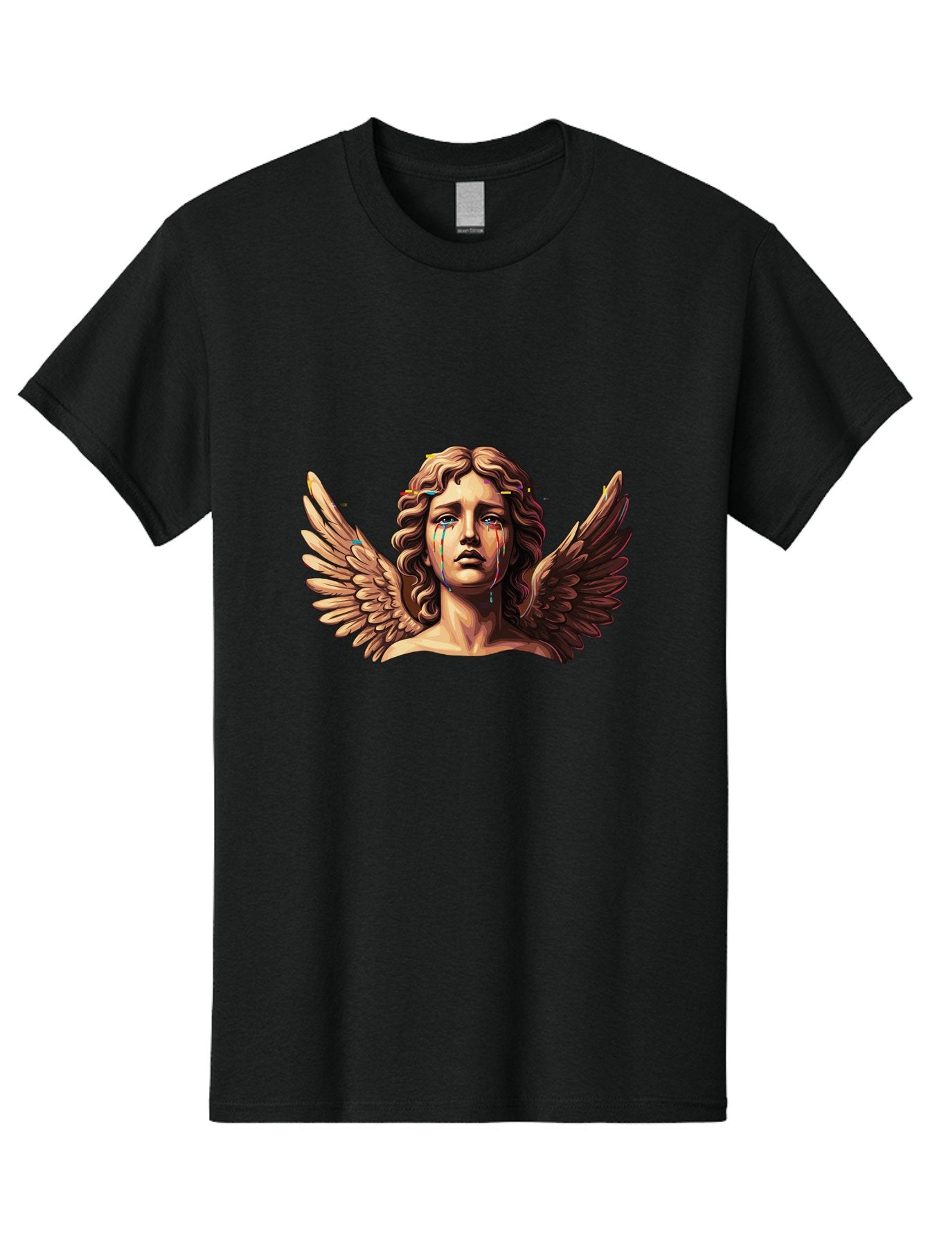 Crying-Angel-Statue-1 Men'S Graphic Tee, 100% Cotton, Comfortable Casual Summer Wear, Machine Washable, Vintage Camera, Old Camera, Antique Camera, Black Camera, Classic Photography, Photography Equipment, Nostalgic Device, Film Camera, Bam139 5