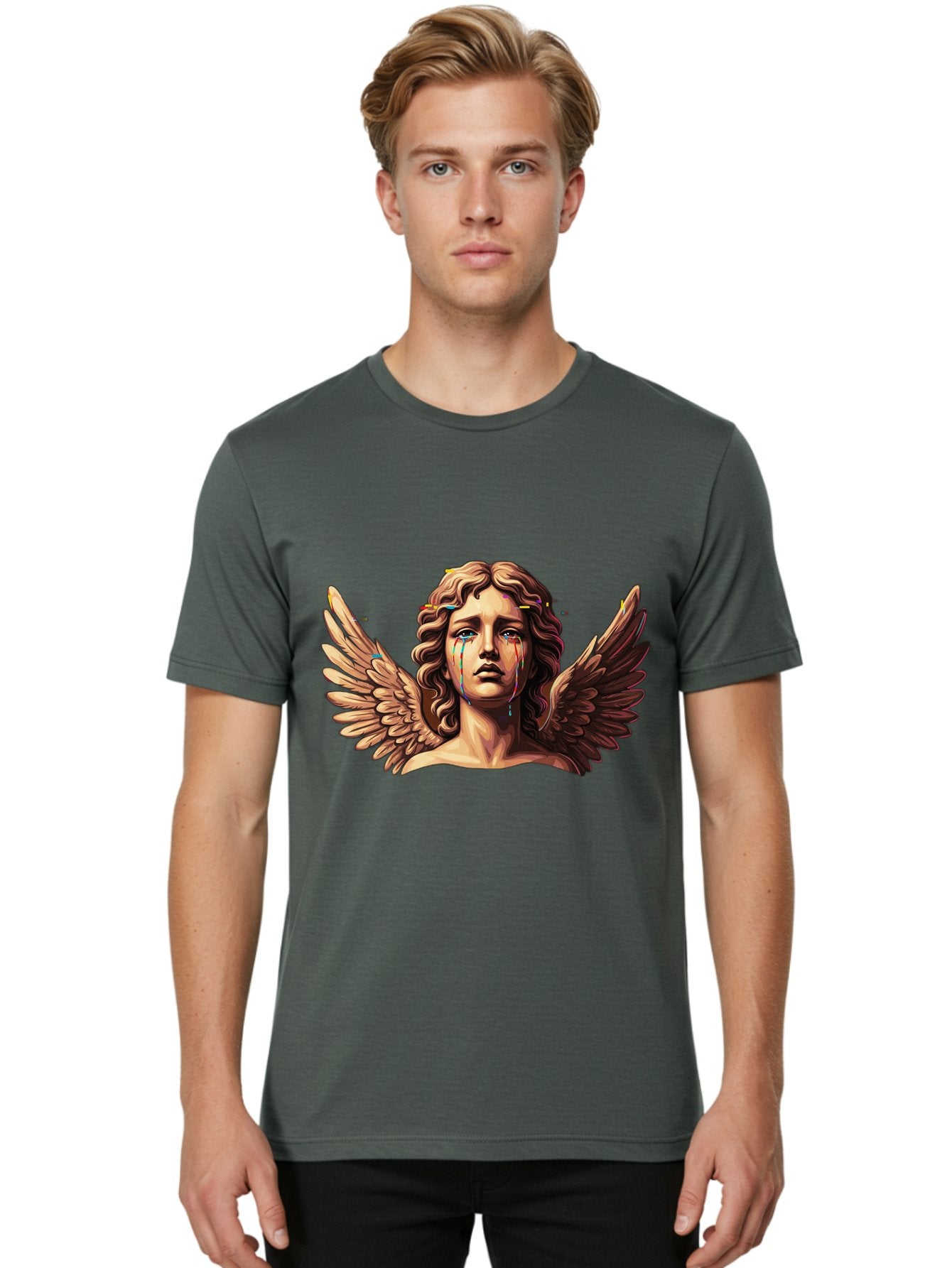 Crying-Angel-Statue-1 Men'S Graphic Tee, 100% Cotton, Comfortable Casual Summer Wear, Machine Washable, Vintage Camera, Old Camera, Antique Camera, Black Camera, Classic Photography, Photography Equipment, Nostalgic Device, Film Camera, Bam139 19