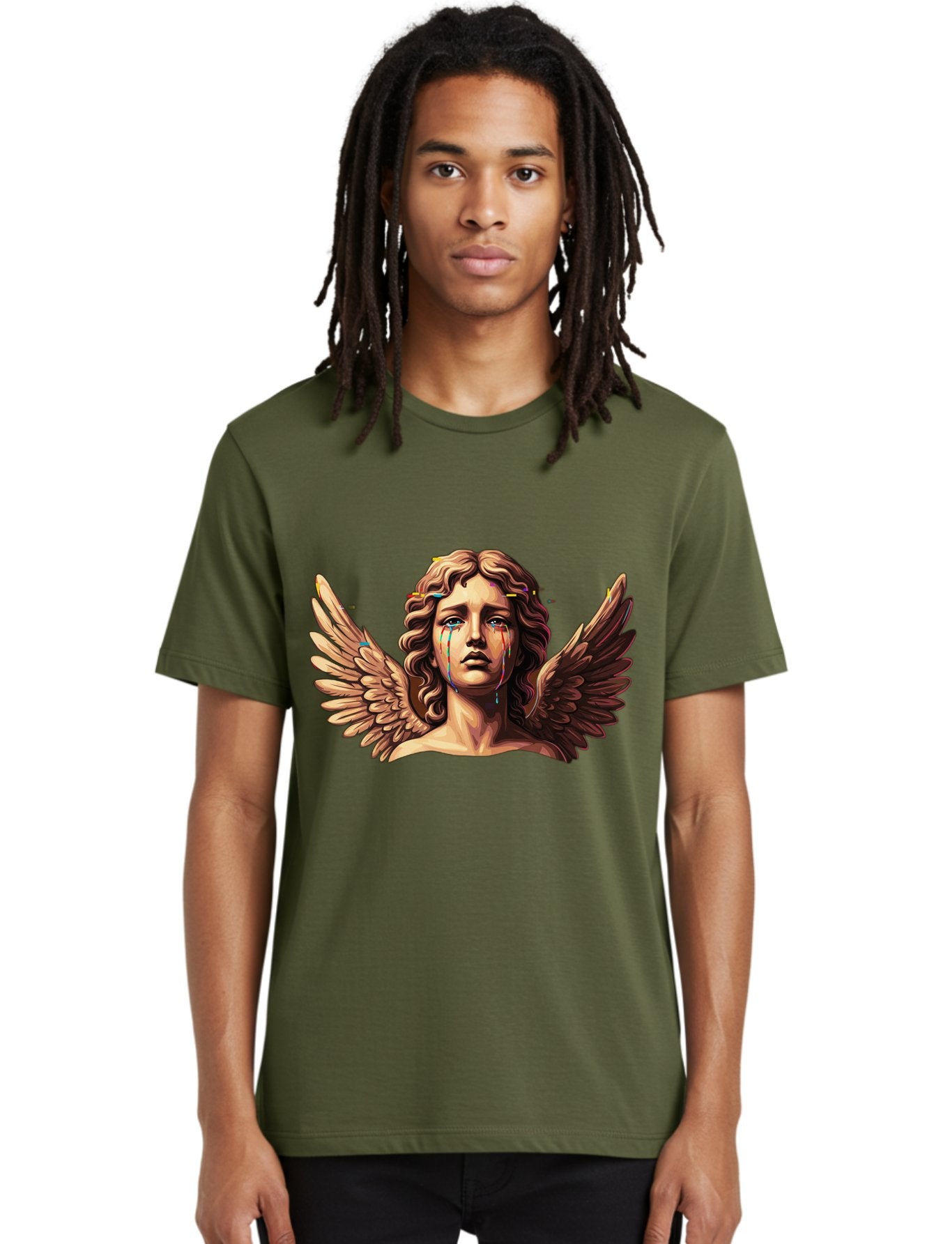 Crying-Angel-Statue-1 Men'S Graphic Tee, 100% Cotton, Comfortable Casual Summer Wear, Machine Washable, Vintage Camera, Old Camera, Antique Camera, Black Camera, Classic Photography, Photography Equipment, Nostalgic Device, Film Camera, Bam139 30