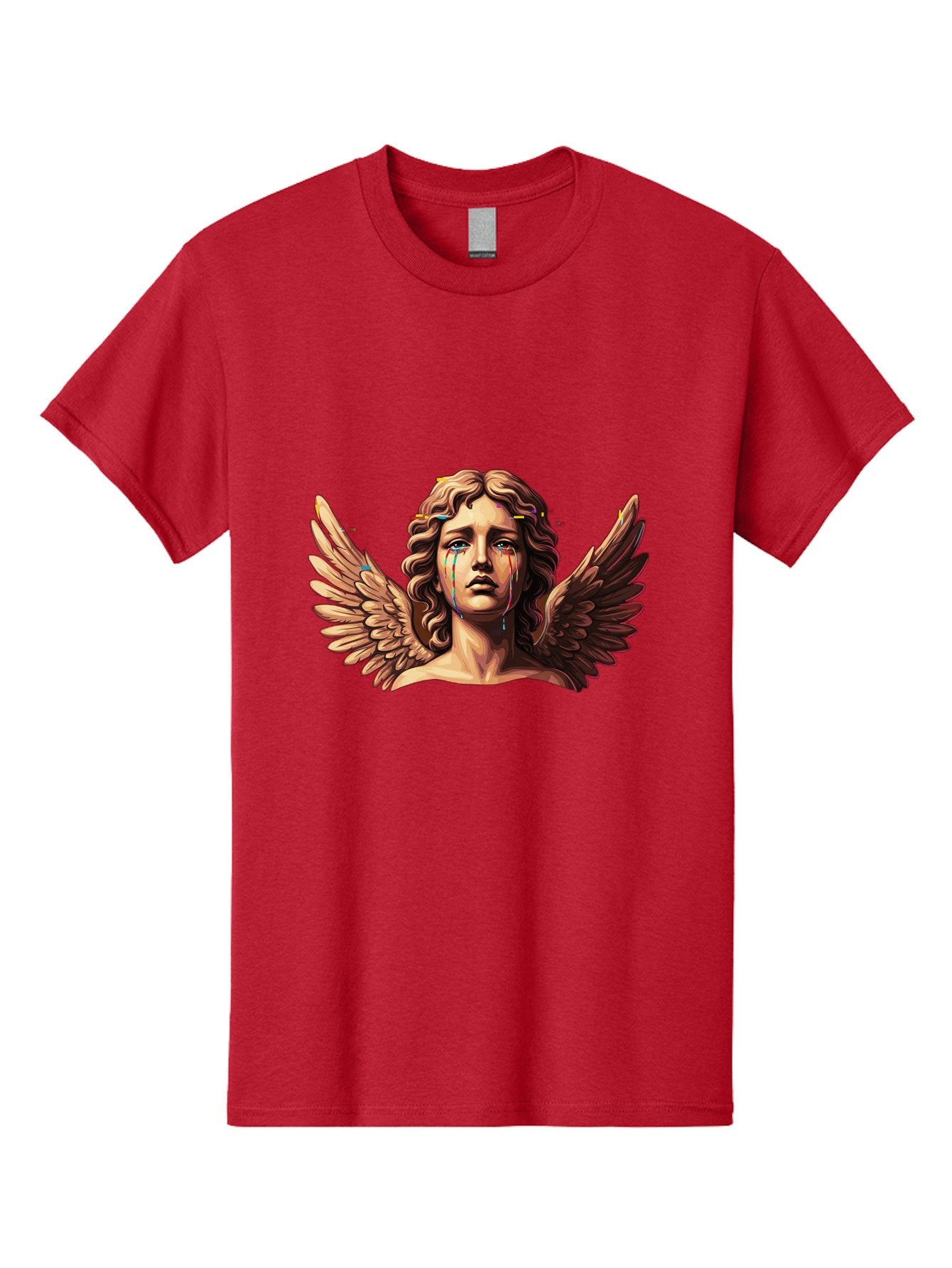 Crying-Angel-Statue-1 Men'S Graphic Tee, 100% Cotton, Comfortable Casual Summer Wear, Machine Washable, Vintage Camera, Old Camera, Antique Camera, Black Camera, Classic Photography, Photography Equipment, Nostalgic Device, Film Camera, Bam139