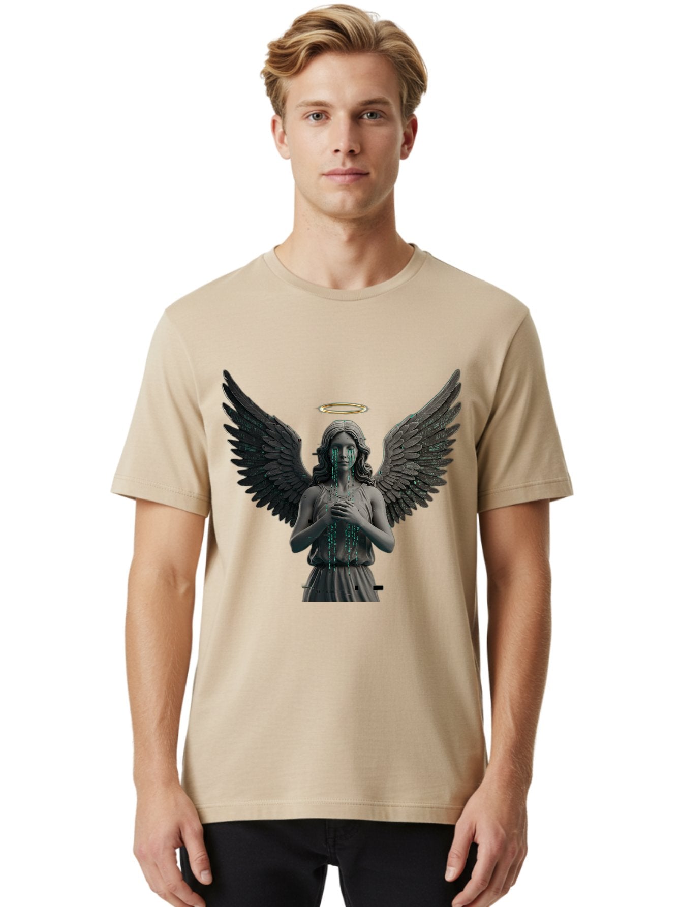 Crying-Angel-Statue Men'S Graphic Tee, 100% Cotton, Comfortable Casual Summer Wear, Machine Washable, Vintage Camera, Old Camera, Antique Camera, Black Camera, Classic Photography, Photography Equipment, Nostalgic Device, Film Camera, Bam140 20