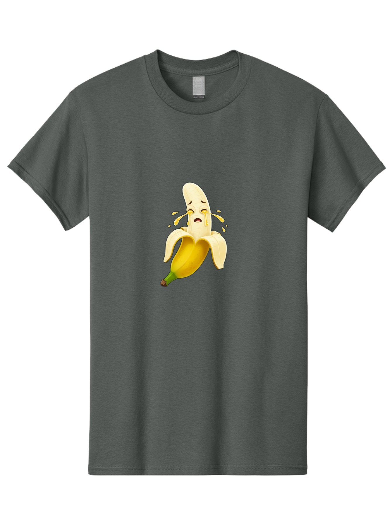 Crying-Banana-3 Men'S Graphic Tee, 100% Cotton, Comfortable Casual Summer Wear, Machine Washable, Vintage Camera, Old Camera, Antique Camera, Black Camera, Classic Photography, Photography Equipment, Nostalgic Device, Film Camera, Camera Art Bam144 14
