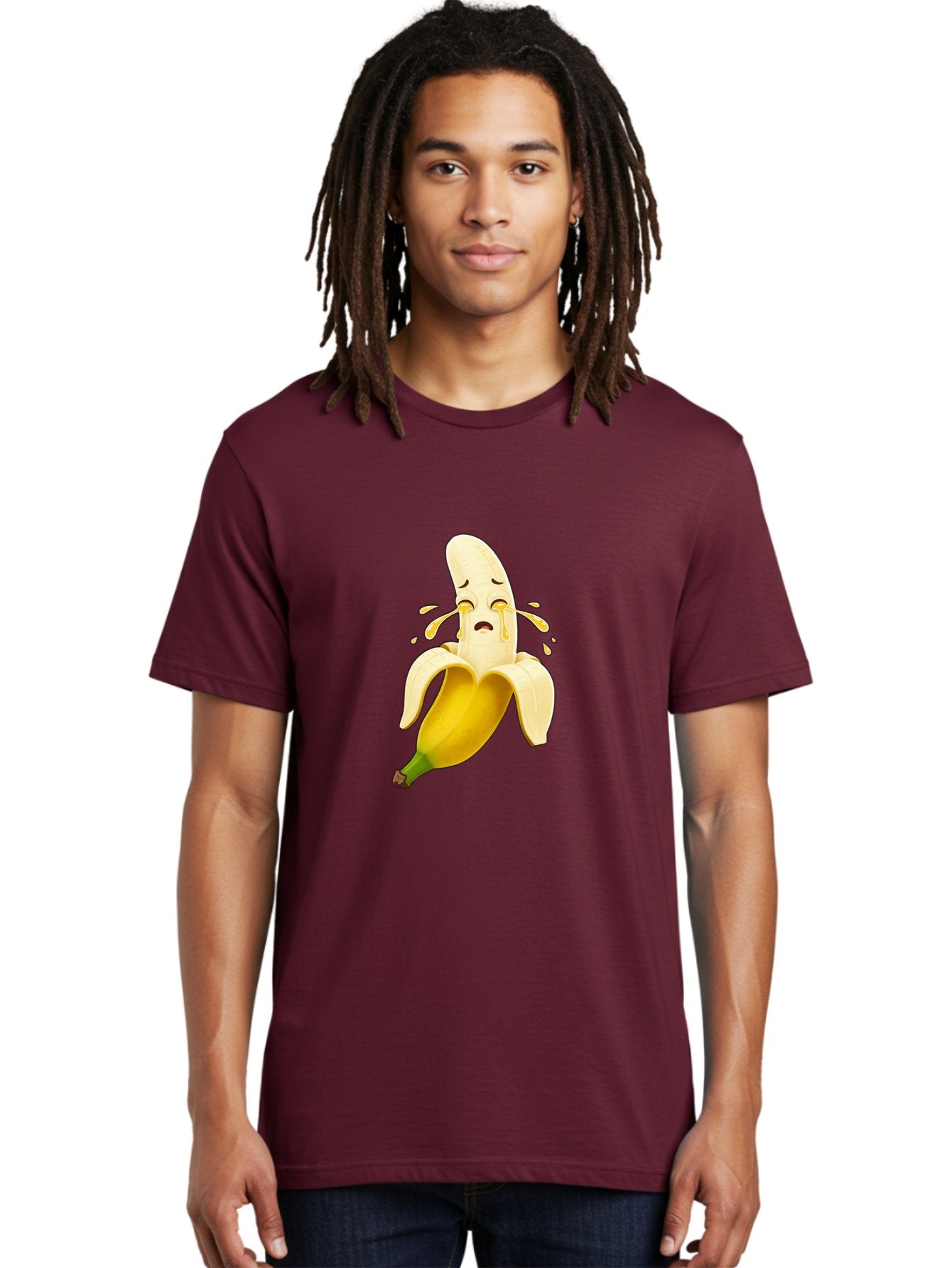 Crying-Banana-3 Men'S Graphic Tee, 100% Cotton, Comfortable Casual Summer Wear, Machine Washable, Vintage Camera, Old Camera, Antique Camera, Black Camera, Classic Photography, Photography Equipment, Nostalgic Device, Film Camera, Camera Art Bam144 17