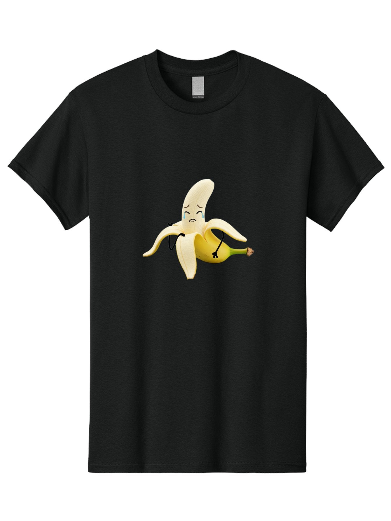Crying-Banana-6 Men'S Graphic Tee, 100% Cotton, Comfortable Casual Summer Wear, Machine Washable, Vintage Camera, Old Camera, Antique Camera, Black Camera, Classic Photography, Photography Equipment, Nostalgic Device, Film Camera, Camera Art Bam147
