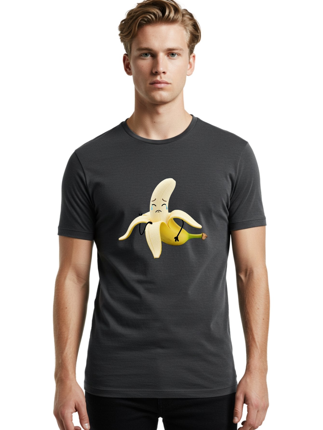 Crying-Banana-6 Men'S Graphic Tee, 100% Cotton, Comfortable Casual Summer Wear, Machine Washable, Vintage Camera, Old Camera, Antique Camera, Black Camera, Classic Photography, Photography Equipment, Nostalgic Device, Film Camera, Camera Art Bam147 22
