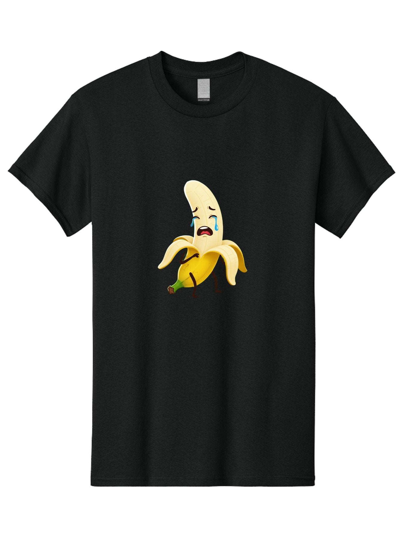 Crying-Banana-Character Men'S Graphic Tee, 100% Cotton, Comfortable Casual Summer Wear, Machine Washable, Vintage Camera, Old Camera, Antique Camera, Black Camera, Classic Photography, Photography Equipment, Nostalgic Device, Film Camera, Bam149 5
