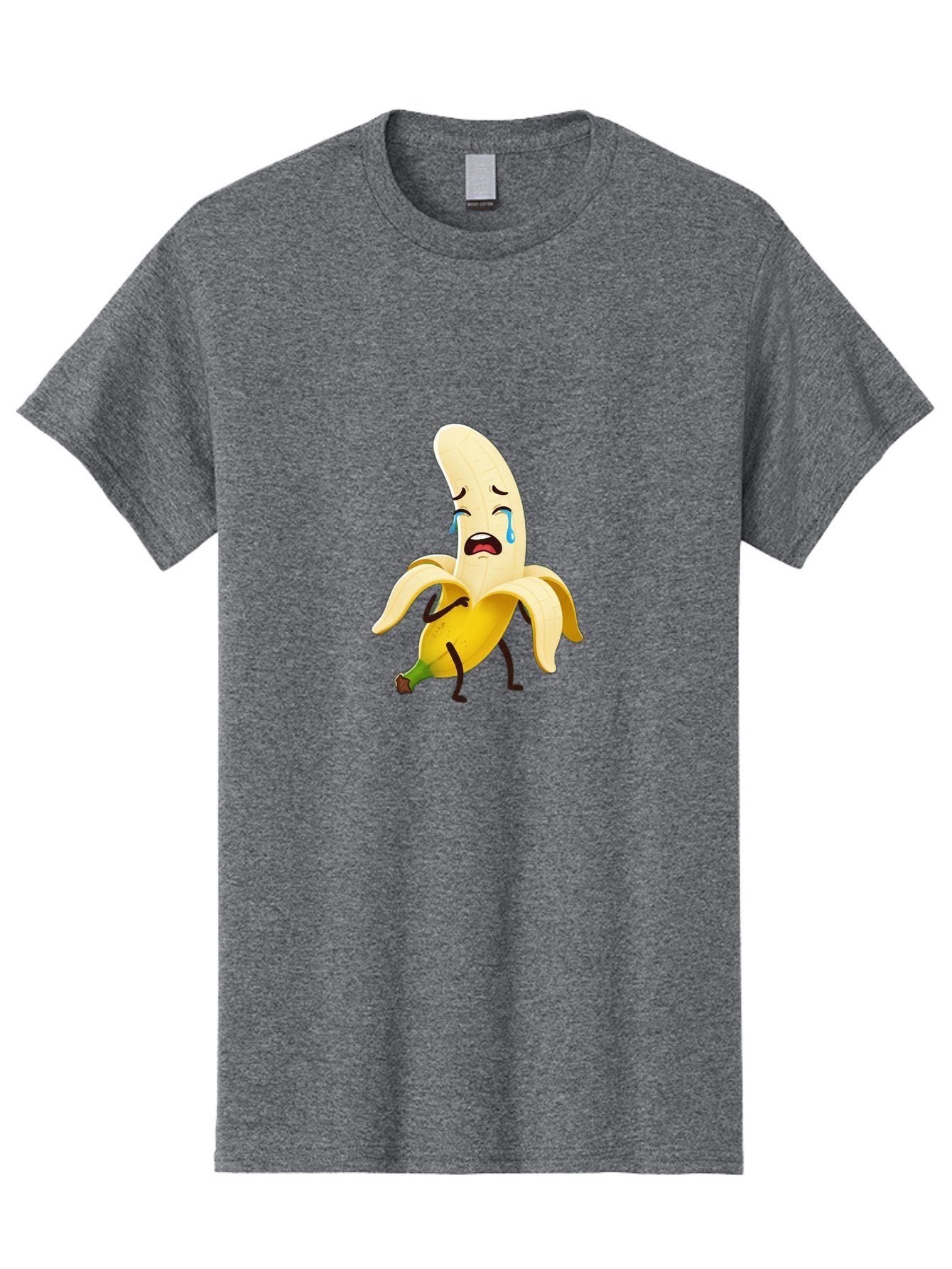 Crying-Banana-Character Men'S Graphic Tee, 100% Cotton, Comfortable Casual Summer Wear, Machine Washable, Vintage Camera, Old Camera, Antique Camera, Black Camera, Classic Photography, Photography Equipment, Nostalgic Device, Film Camera, Bam149 4