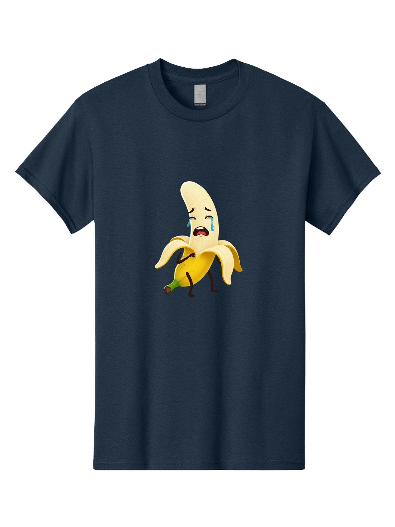 Crying-Banana-Character Men'S Graphic Tee, 100% Cotton, Comfortable Casual Summer Wear, Machine Washable, Vintage Camera, Old Camera, Antique Camera, Black Camera, Classic Photography, Photography Equipment, Nostalgic Device, Film Camera, Bam149 8