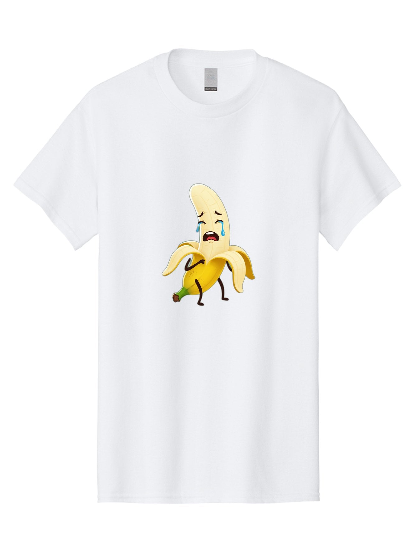 Crying-Banana-Character Men'S Graphic Tee, 100% Cotton, Comfortable Casual Summer Wear, Machine Washable, Vintage Camera, Old Camera, Antique Camera, Black Camera, Classic Photography, Photography Equipment, Nostalgic Device, Film Camera, Bam149 9